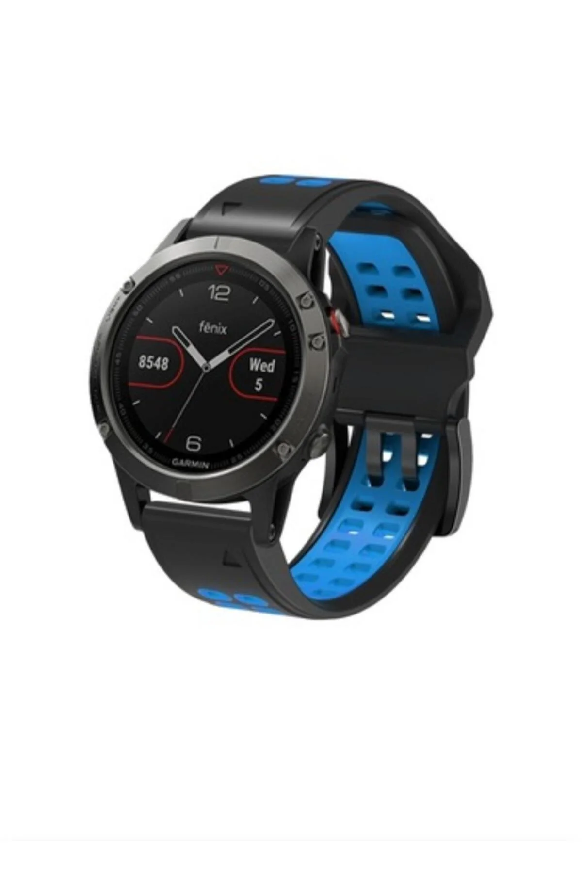 Garmin apporach 60-62 (22mm) Hızlı Bırakma Çift Sıralı Silikon Saat Kordonu