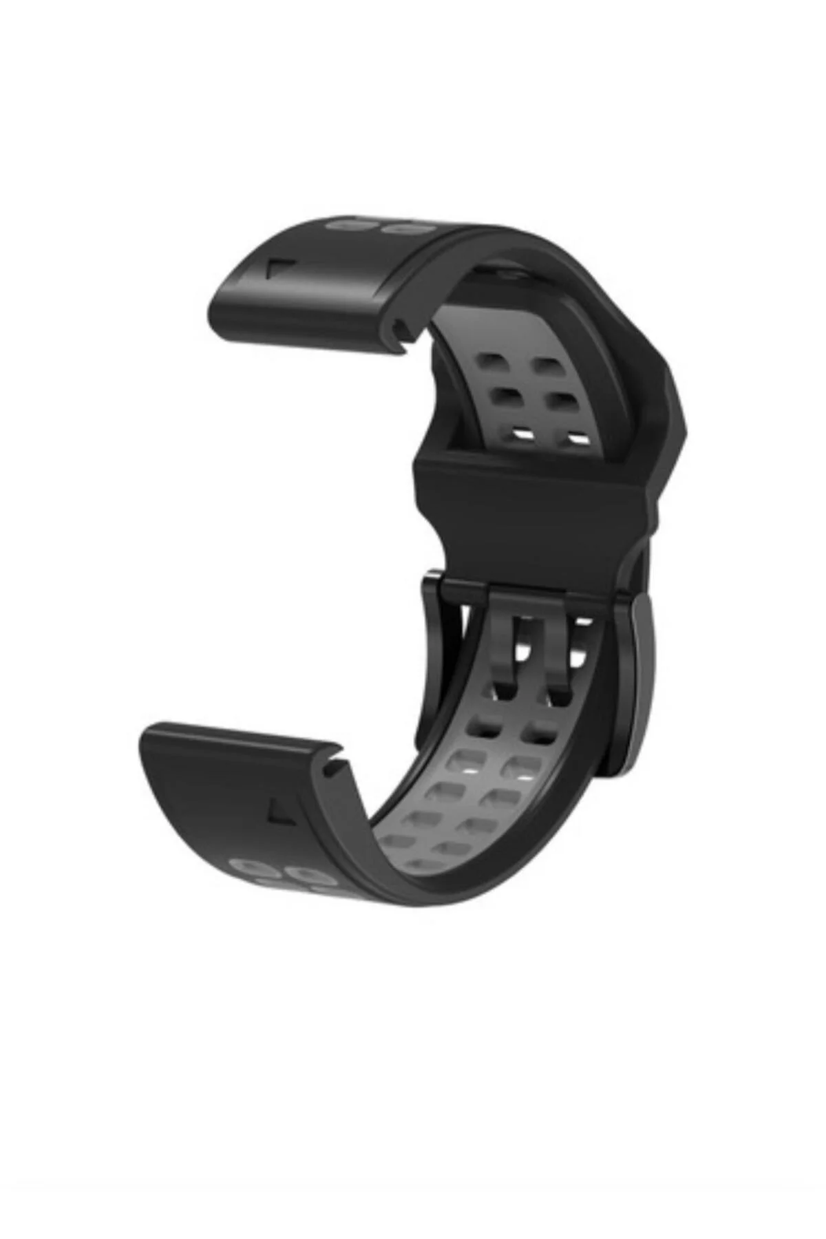 Garmin apporach 60-62 (22mm) Hızlı Bırakma Çift Sıralı Silikon Saat Kordonu - Markacase Görsel 3