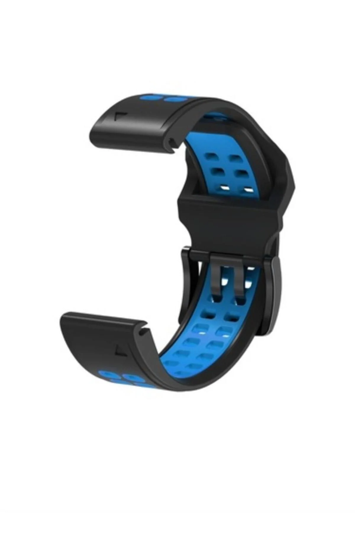 Garmin Quatix 5 (22MM) Hızlı Bırakma Çift Sıralı Silikon Saat Kordonu - Markacase Görsel 3