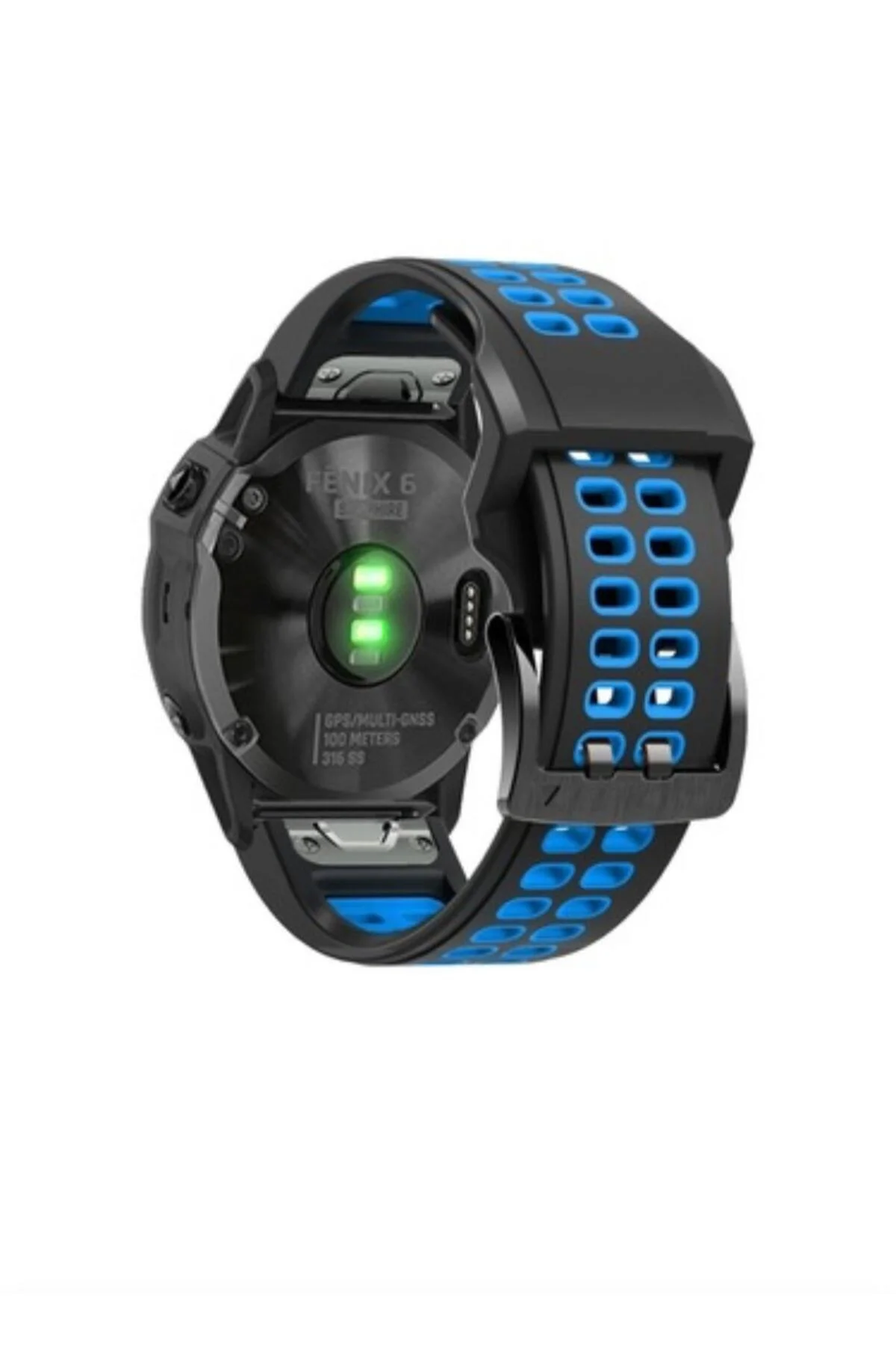 Garmin Quatix 5 (22MM) Hızlı Bırakma Çift Sıralı Silikon Saat Kordonu - Markacase Görsel 2