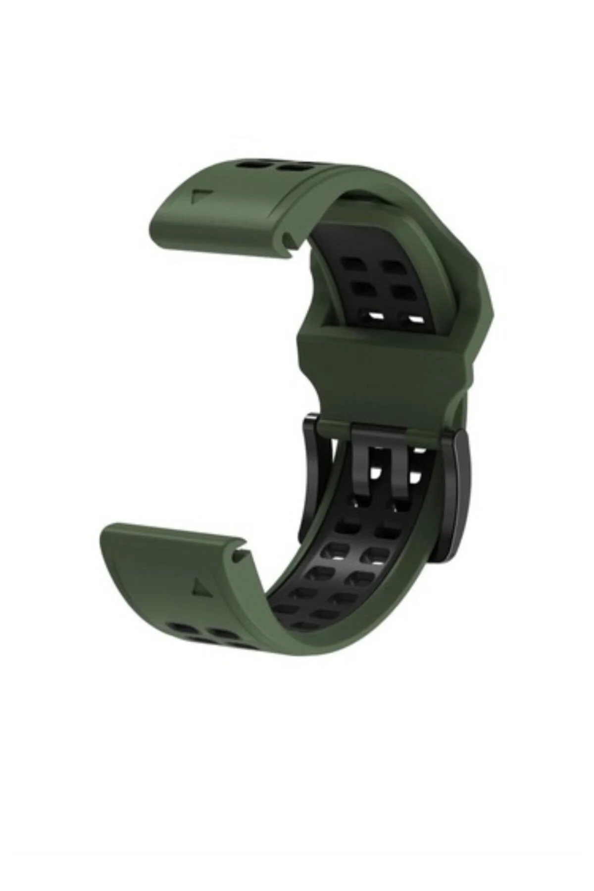 Garmin fenix 5 -5 pro (22mm) Hızlı Bırakma Çift Sıralı Silikon Saat Kordonu - Markacase Görsel 3