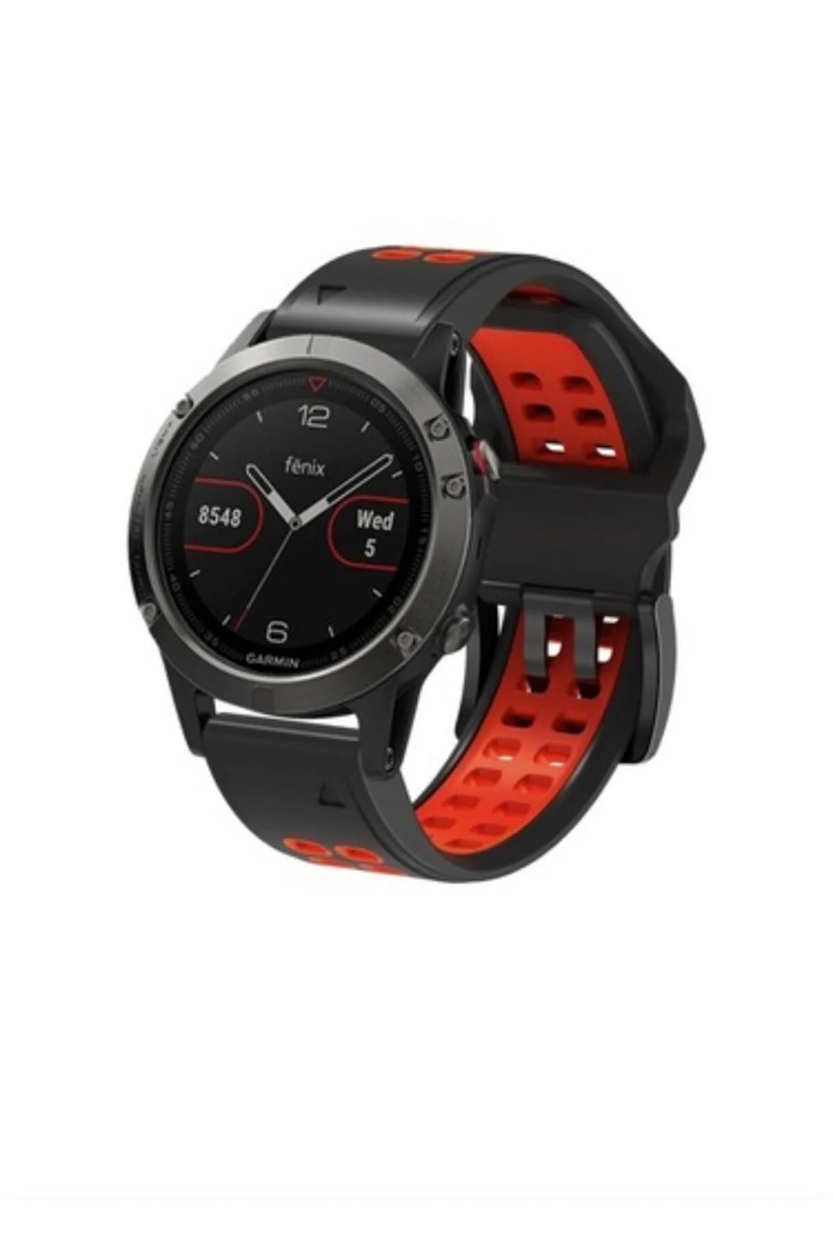 Garmin fenix 6-6pro (22mm) Hızlı Bırakma Çift Sıralı Silikon Saat Kordonu - Markacase Görsel 2
