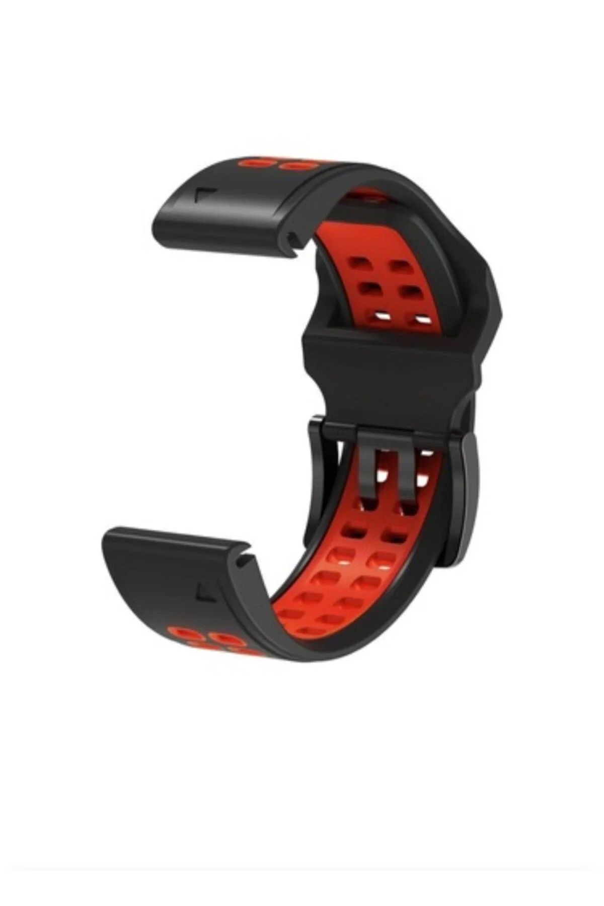 Garmin fenix 6-6pro (22mm) Hızlı Bırakma Çift Sıralı Silikon Saat Kordonu - Markacase Görsel 3