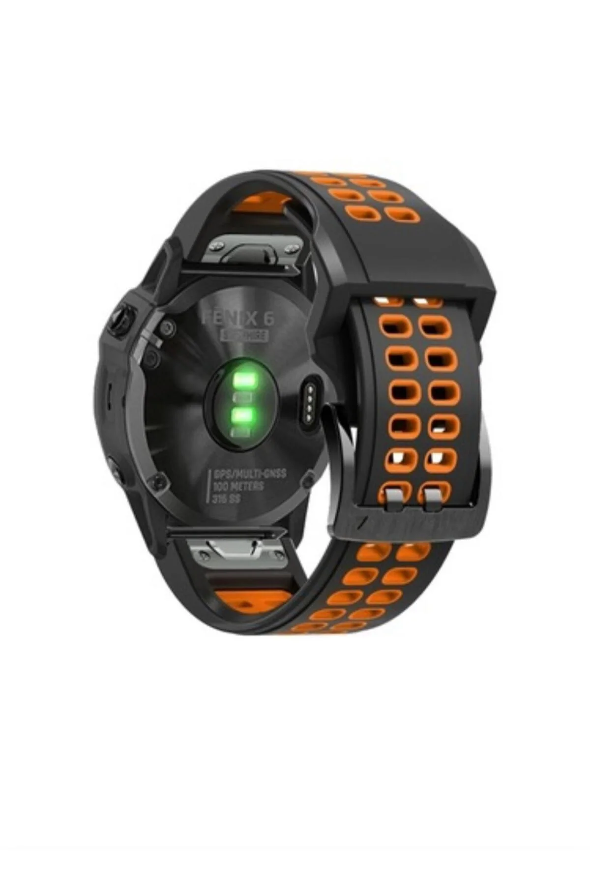 Garmin Fenix 5x-5x pro-5x plus Sapphire (26MM) Sıralı Silikon Saat Kordonu