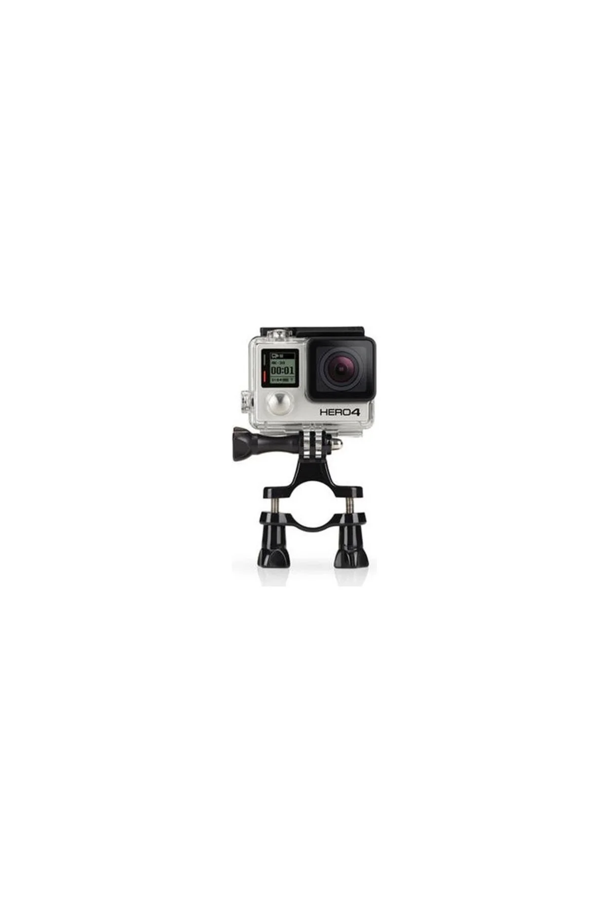 Gopro 5-4-3-3+-2 Ve Session Modelleri İçin Biklet Gidon Aparatı Oval Çok Açı Tutucu