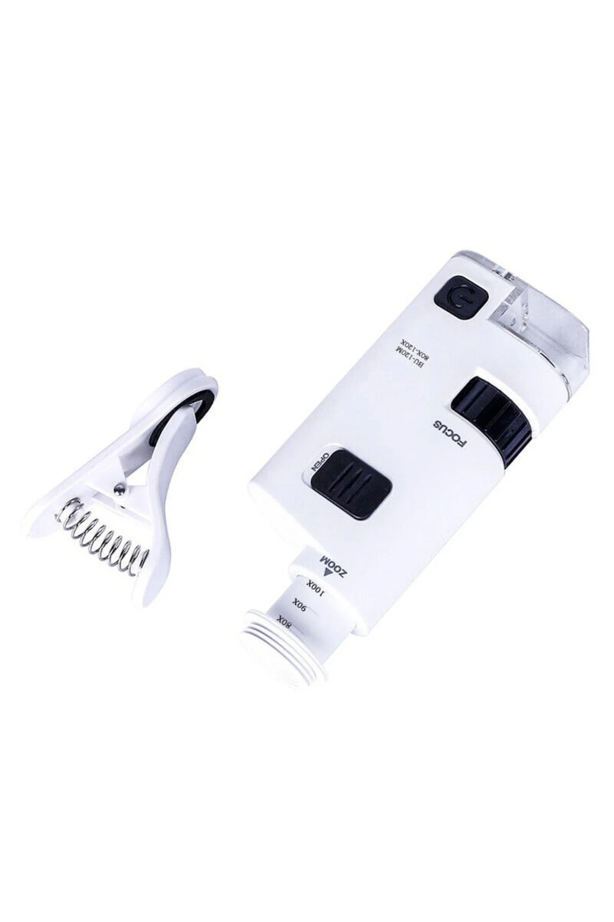 universal clip type led cellphone microscope - Markacase Görsel 2