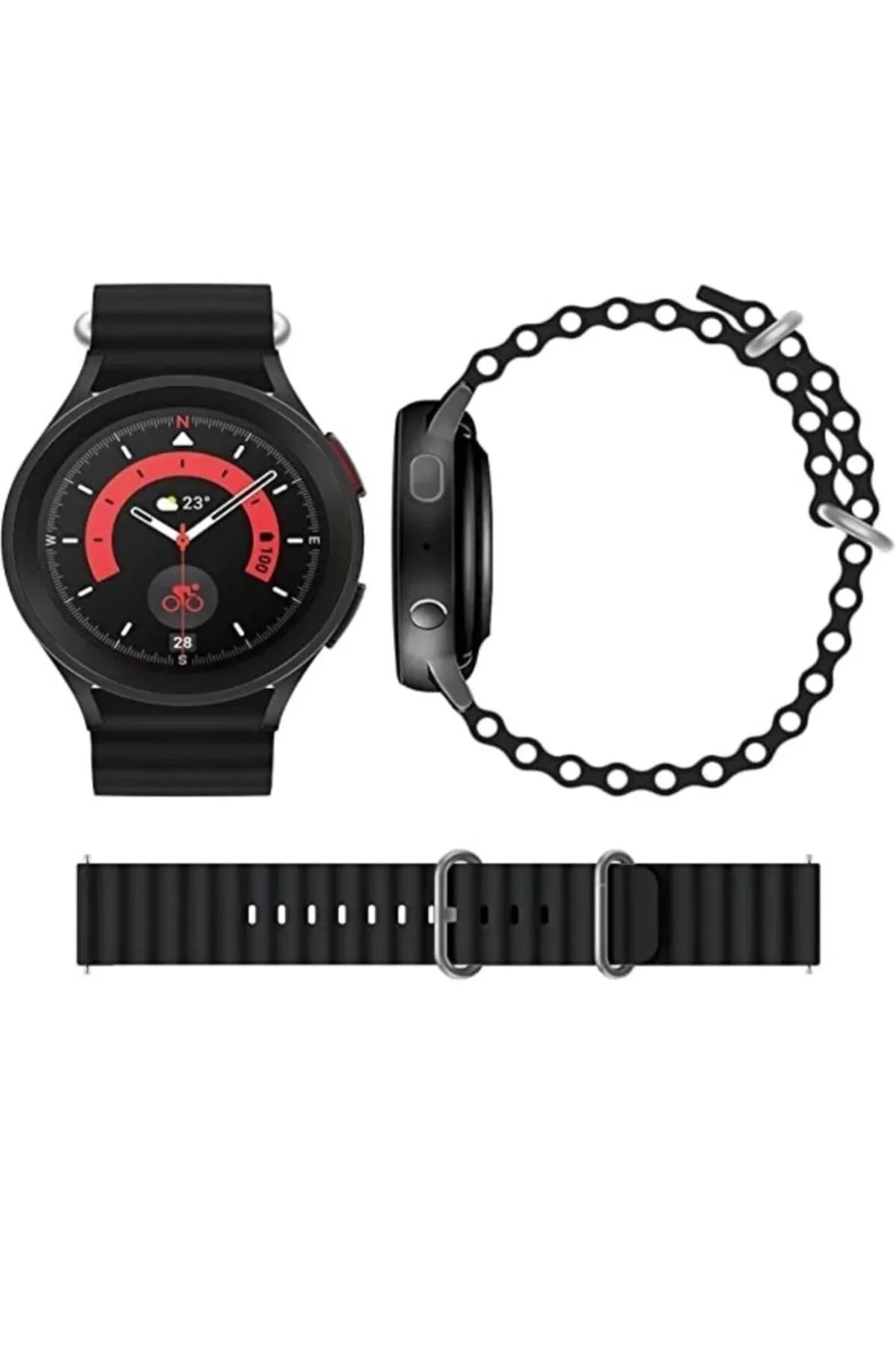 Samsung Galaxy Watch 6 Classic 40-43-44-47MM Uyumlu 20MM Için Ocean Loop Saat Kordonu - Markacase Görsel 4