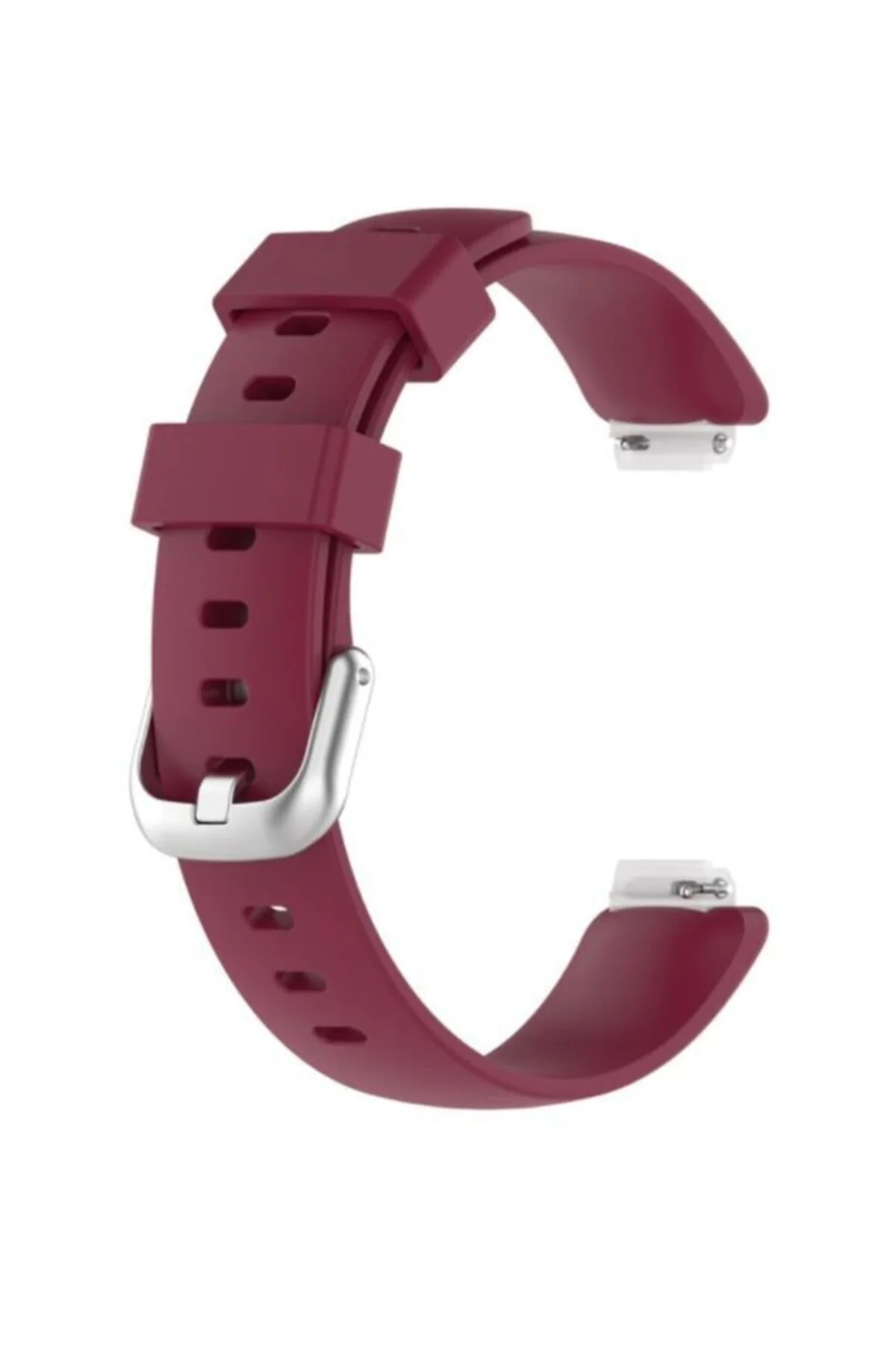 Fitbit Inspire 2 Small Beden(S SIZE) Için Silikon Kordon Kayış Bordo