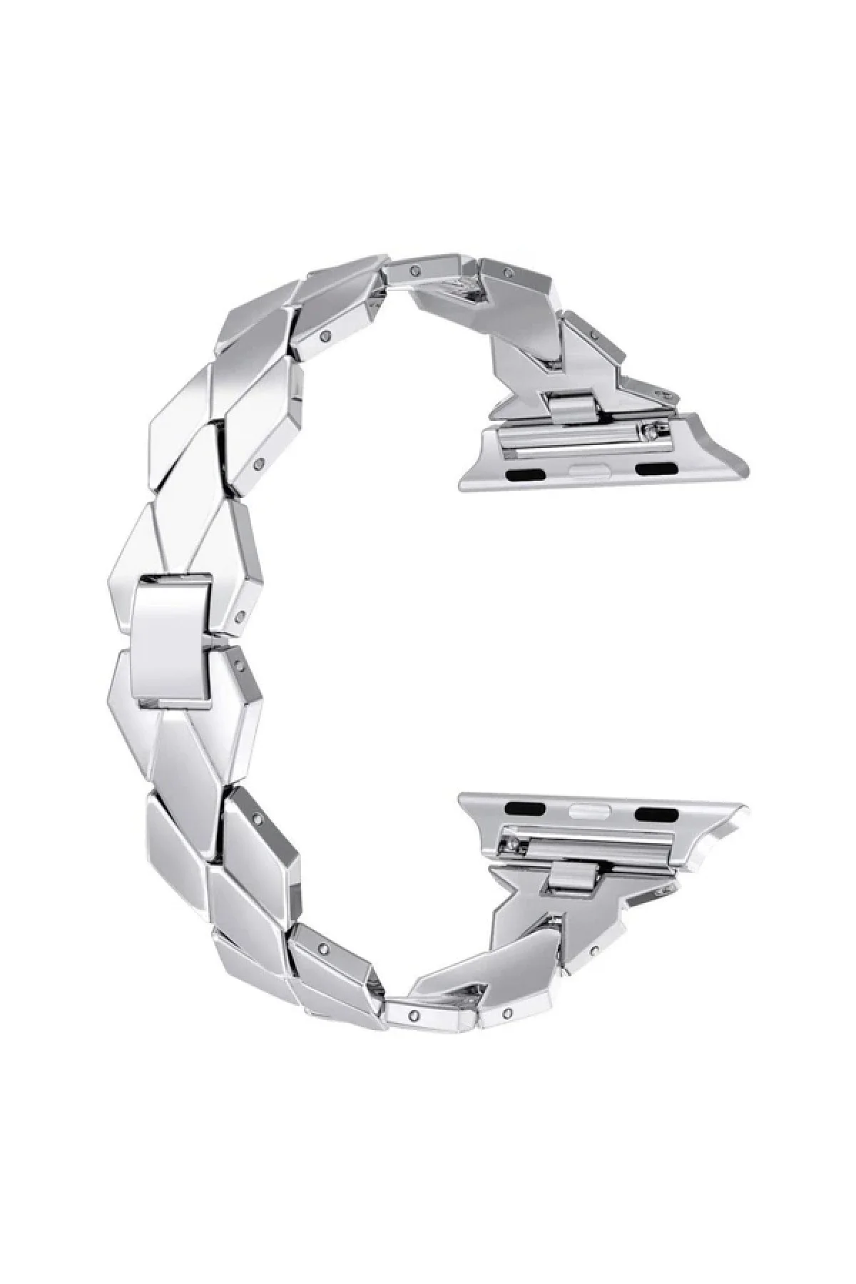 Watch 1-2-3-4-5-6-7-se 42-44-45 Mm Uyumlu Metal Hasır Kordon