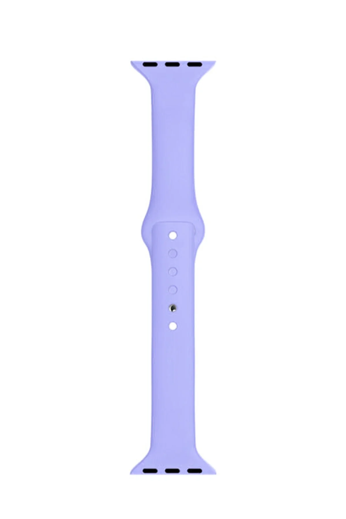 Apple Watch Seri 1 2 3 Için 38 Mm Slim Silikon Kordon Kayış Lila