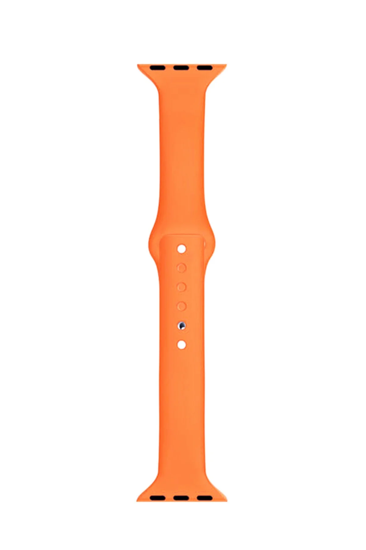 Apple Watch Seri 1 2 3 Için 38 Mm Slim Silikon Kordon Kayış Turuncu
