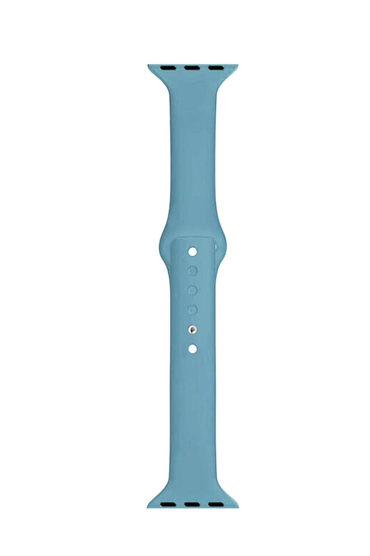 Apple Watch Seri 4 5 6 Için 40 Mm Slim Silikon Kordon Açık Mavi
