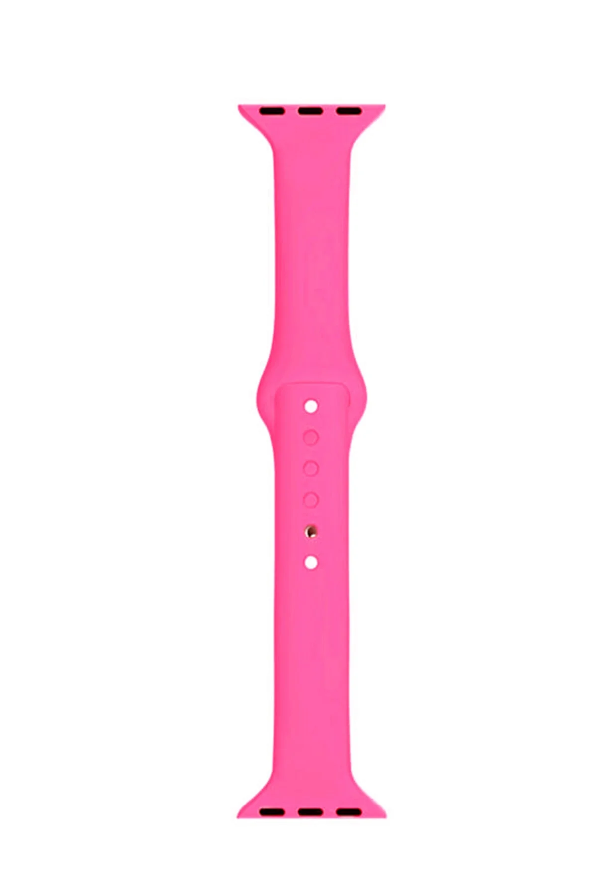 Apple Watch Seri 4 5 6 Için 40 Mm Slim Silikon Kordon Fuşya