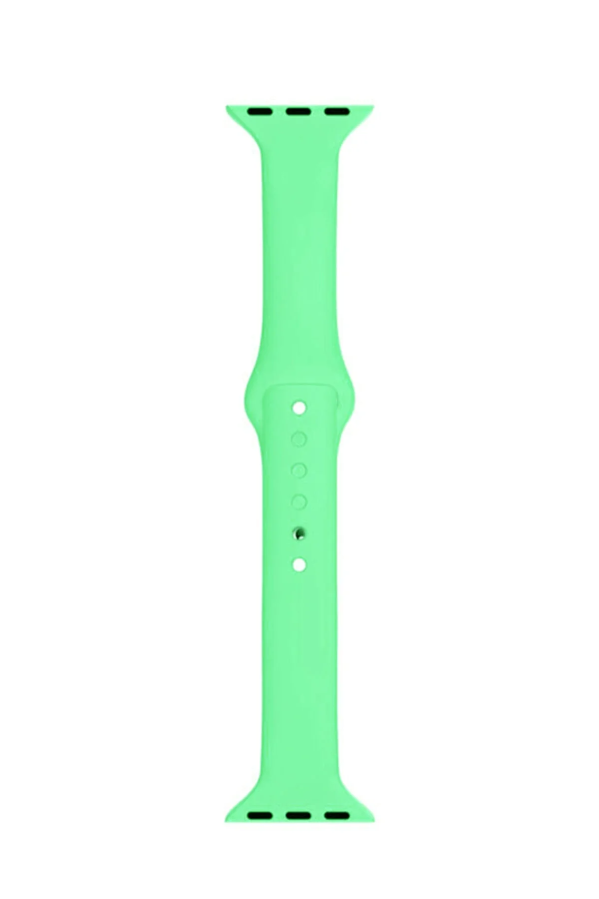 Apple Watch Seri 4 5 6 Için 40 Mm Slim Silikon Kordon Marine Green