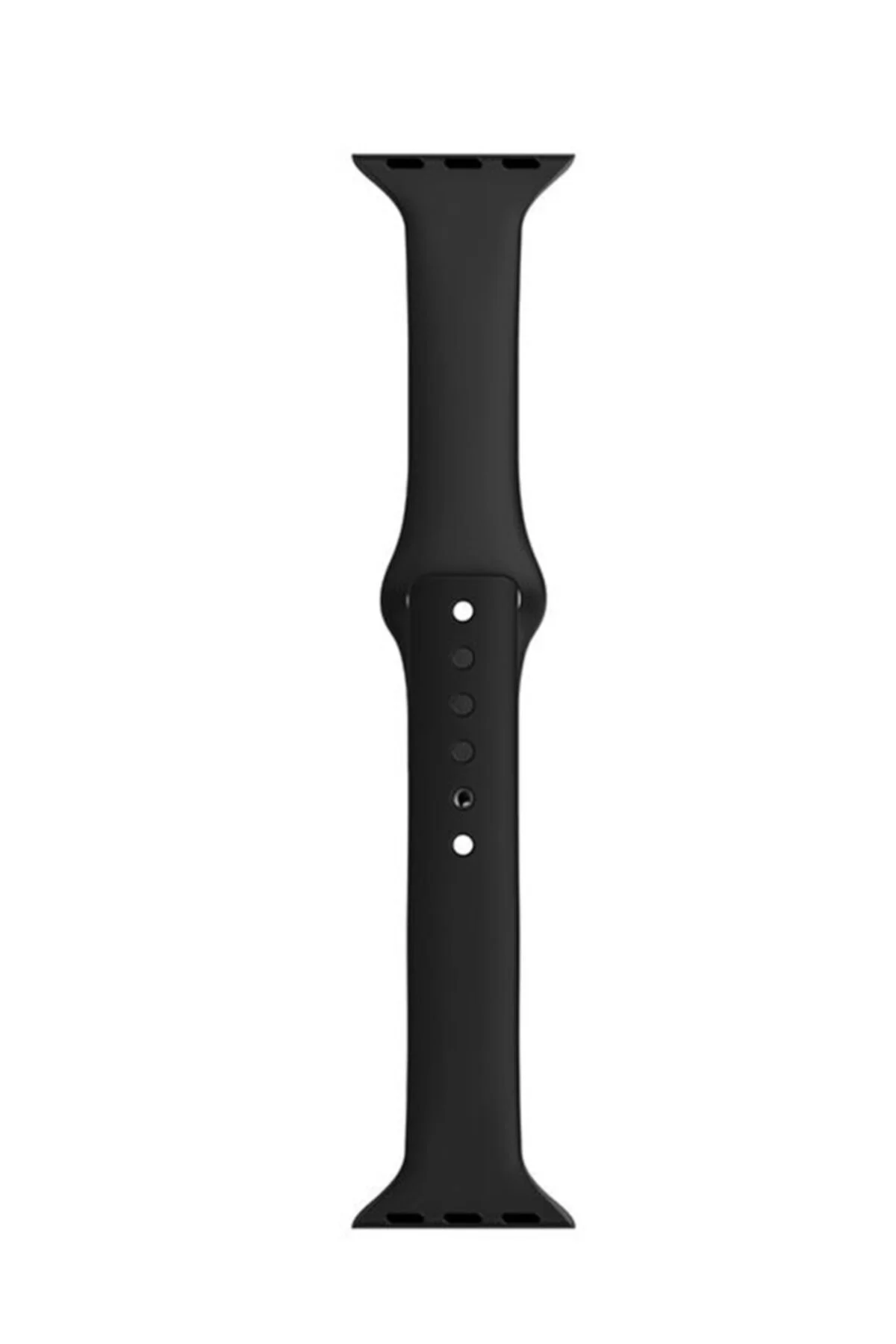 Apple Watch Seri 4 5 6 Için 40 Mm Slim Silikon Kordon Siyah