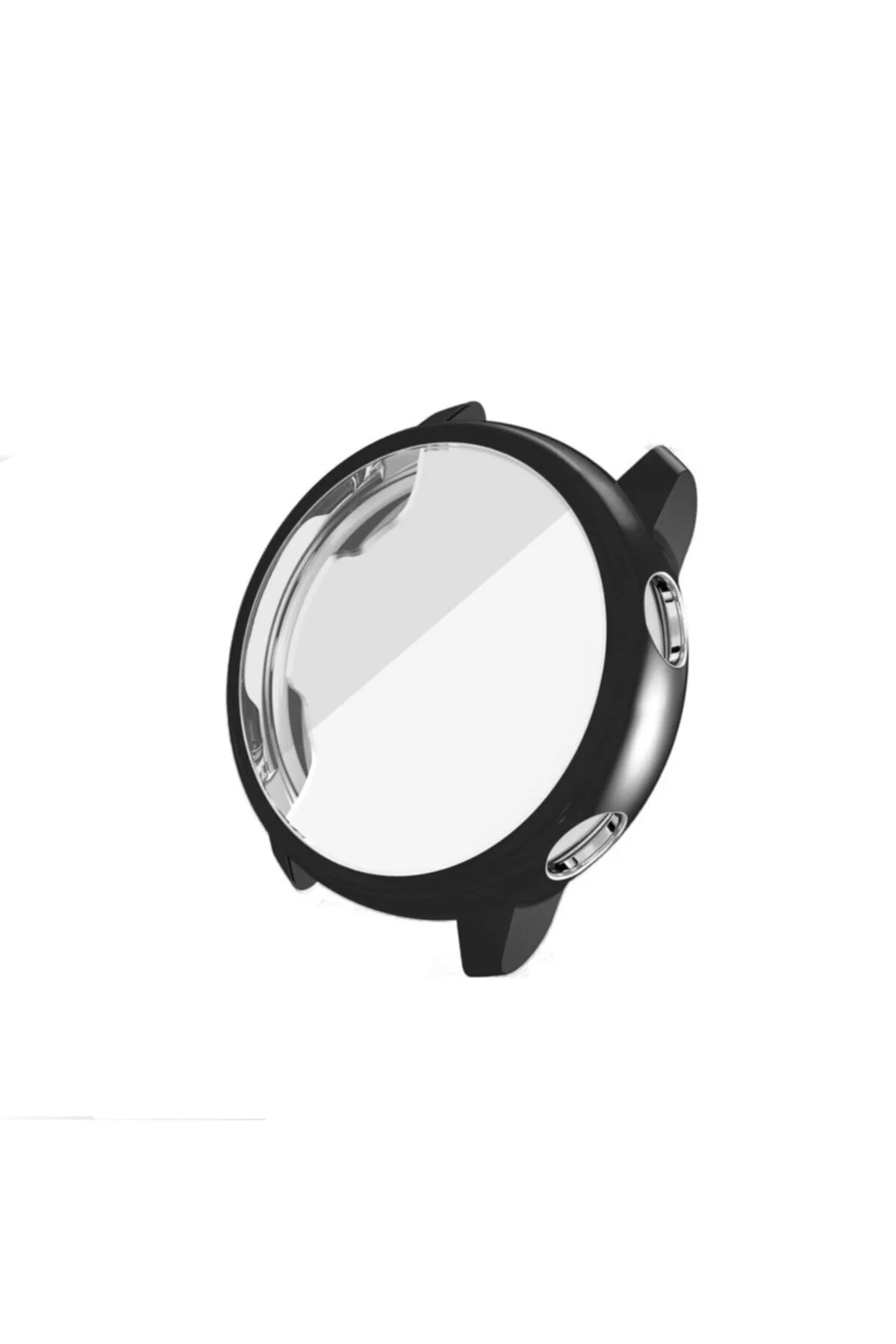 Samsung Galaxy Active 2 44mm R820 Için Tam Kaplama Silikon Kılıf Siyah