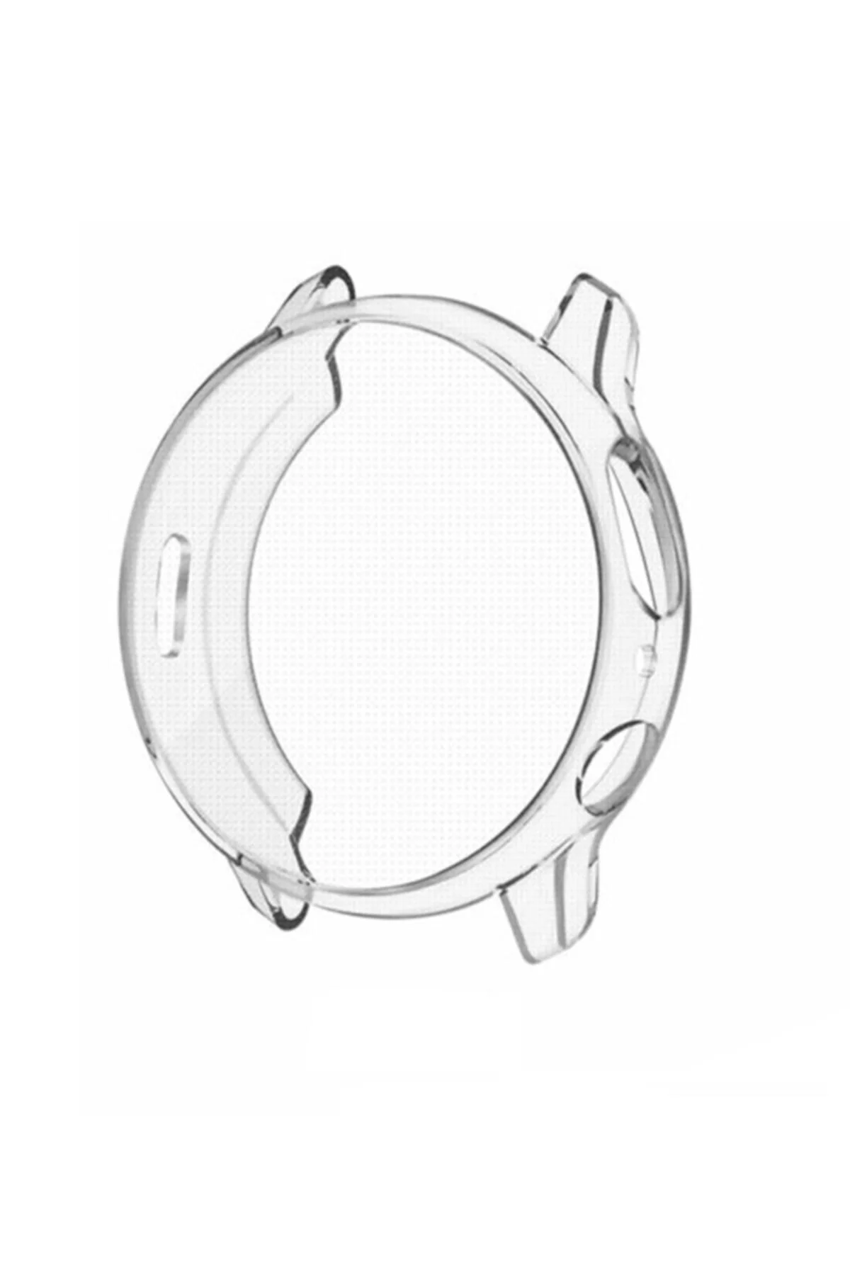 Samsung Galaxy Active 2 44mm R820 Için Tam Kaplama Silikon Kılıf Şeffaf