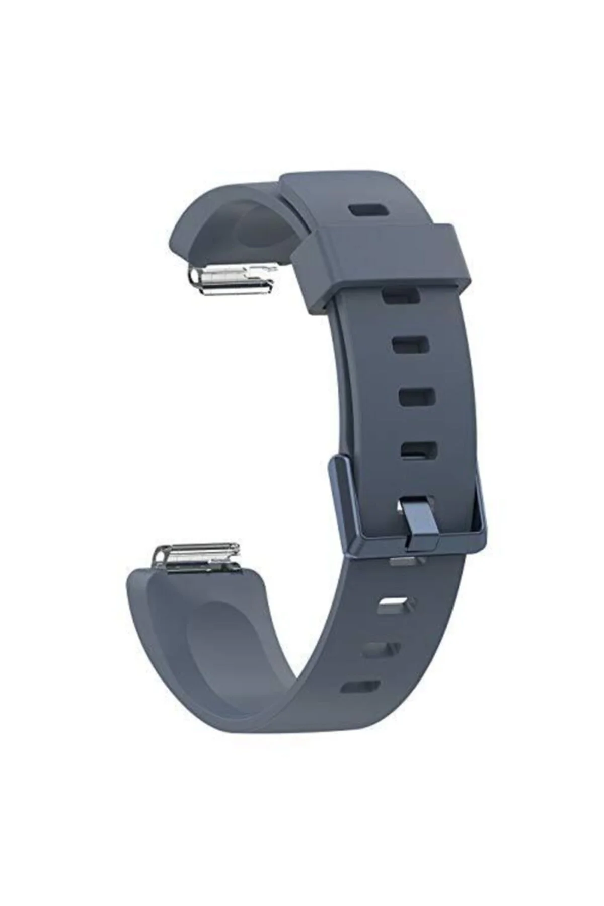 Fitbit Inspıre Hr Uyumlu Large Beden(l Sıze) Silikon Kordon Açık Mavi