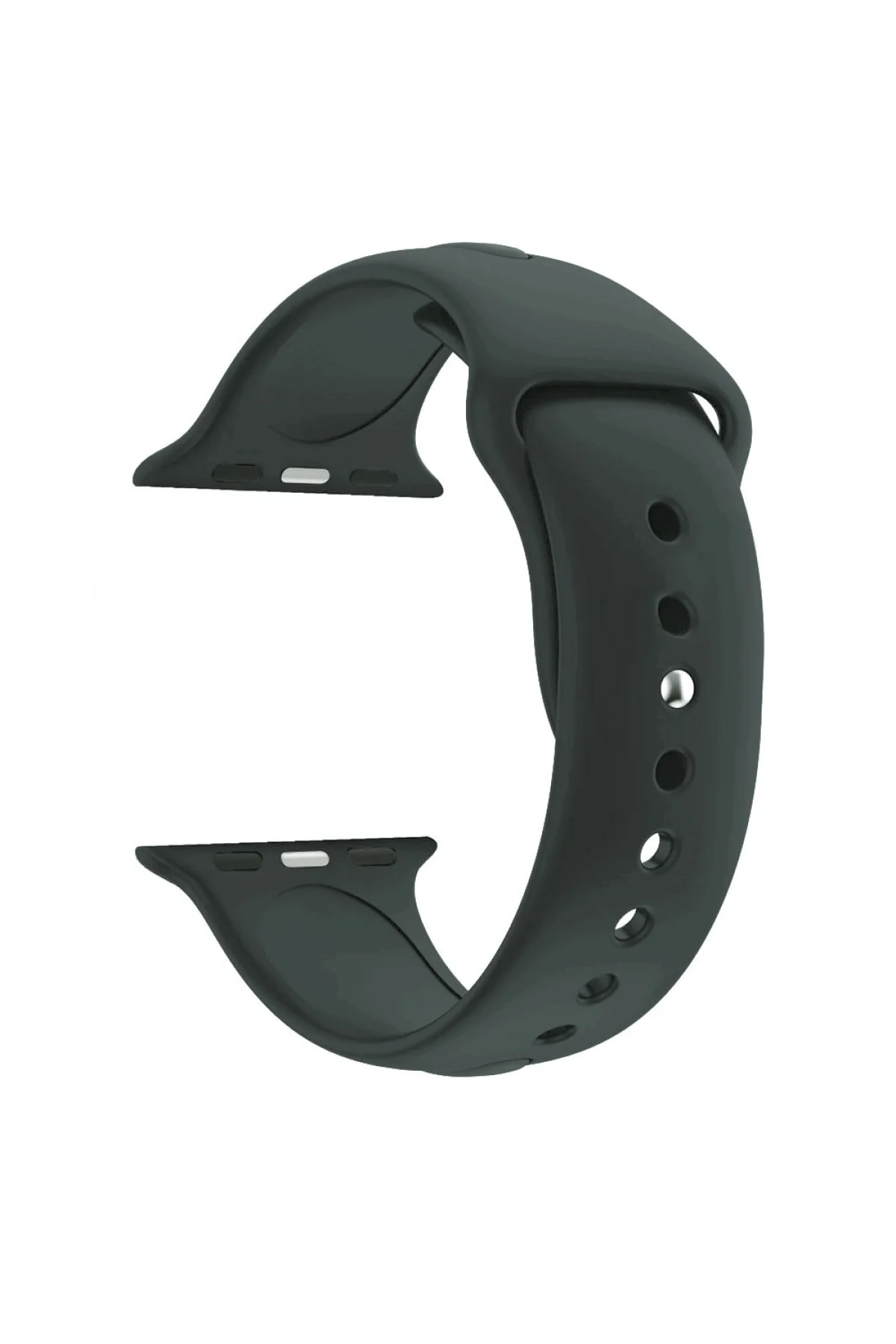 Apple Watch Se Için 40 Mm Small Beden(s/m Size) Silikon Kordon(54 Renk) Space Gray