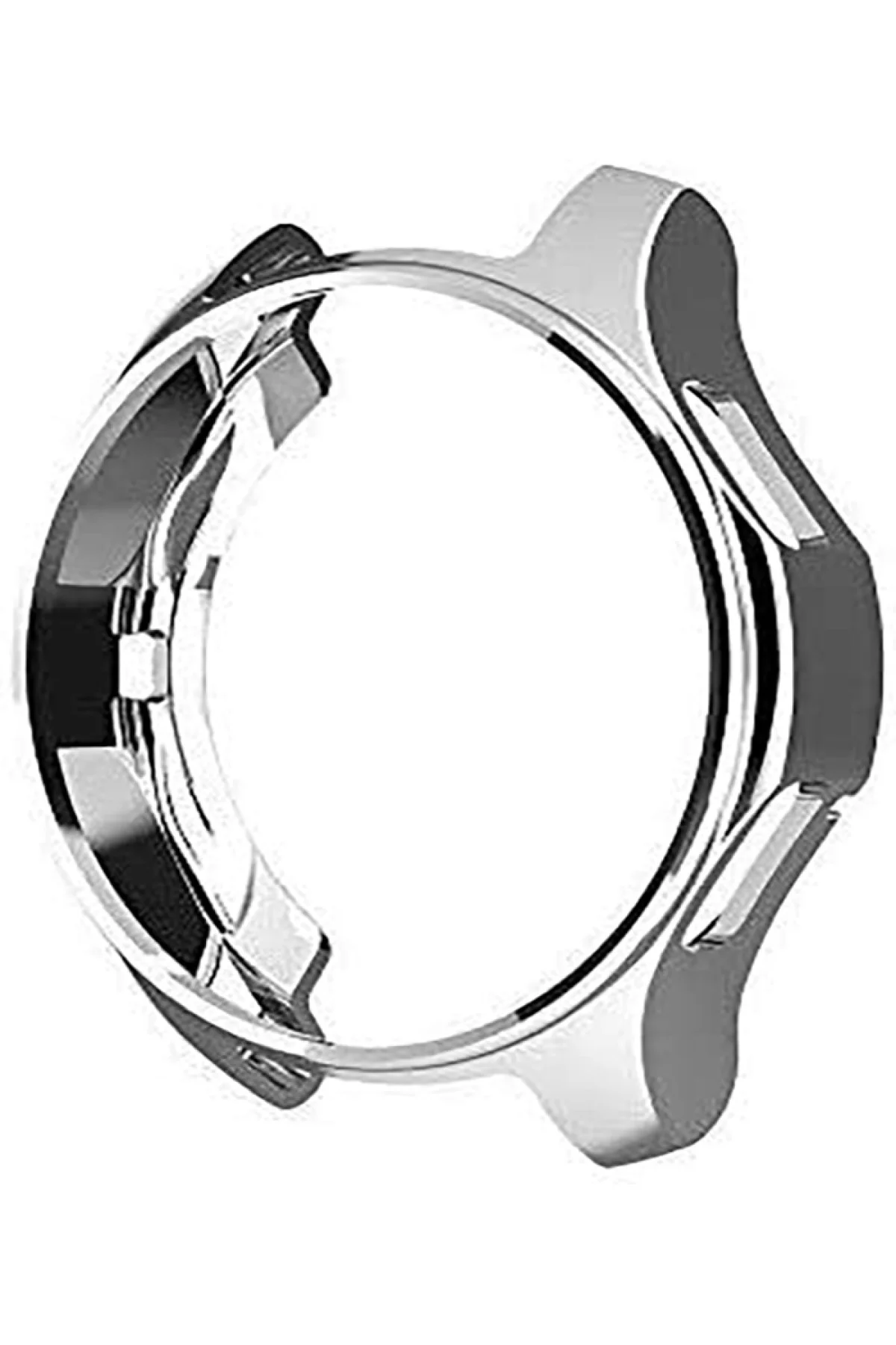 Samsung Gear S3 Için Silikon Kenar Koruyucu Kılıf Gümüş