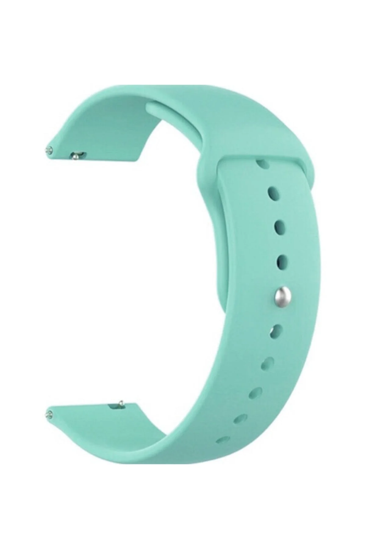 Samsung Galaxy Watch 46 Mm(Sm-r800) Için Silikon Kordon Kayış Deniz Yeşili