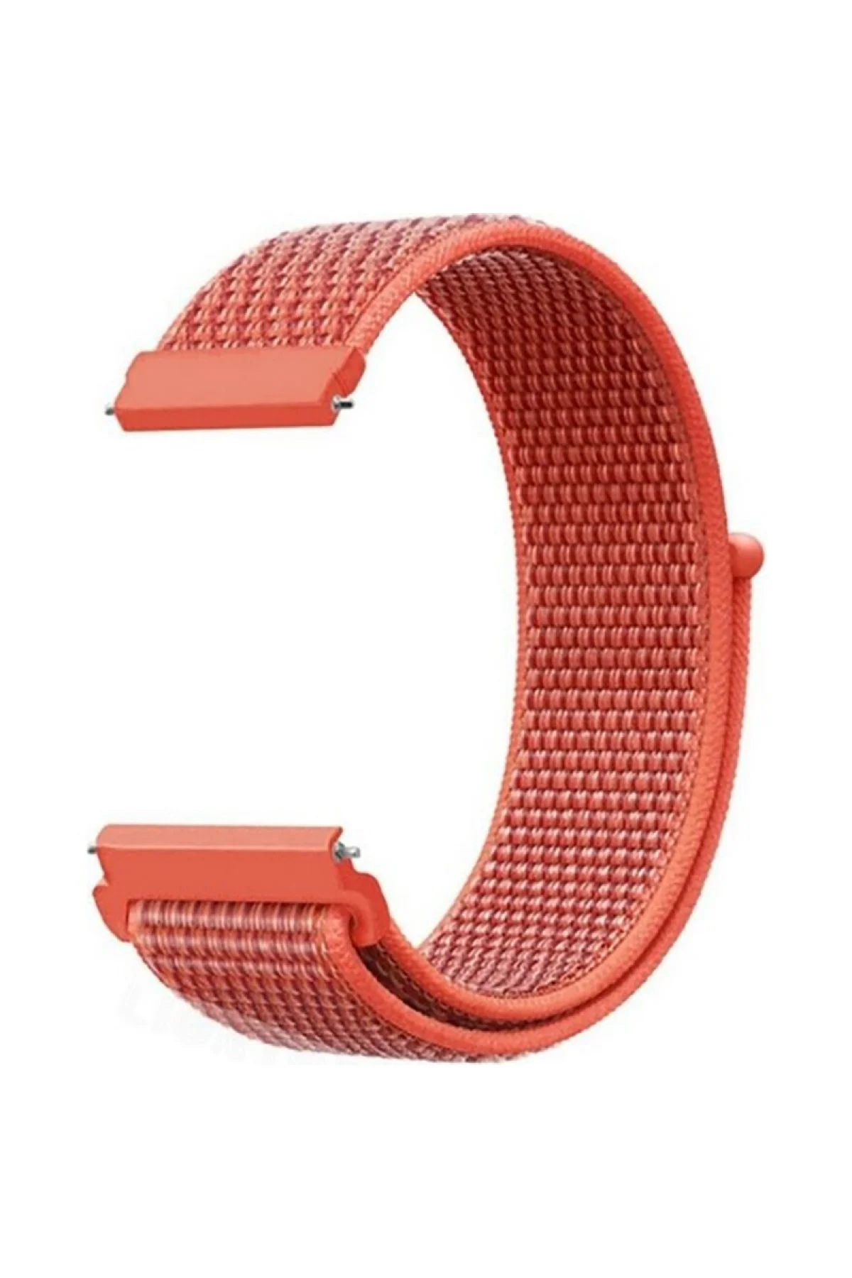 Samsung Galaxy Watch 4 Classic 46 Mm R890 Için Uyumlu Dokuma Kordon Apricot Peach
