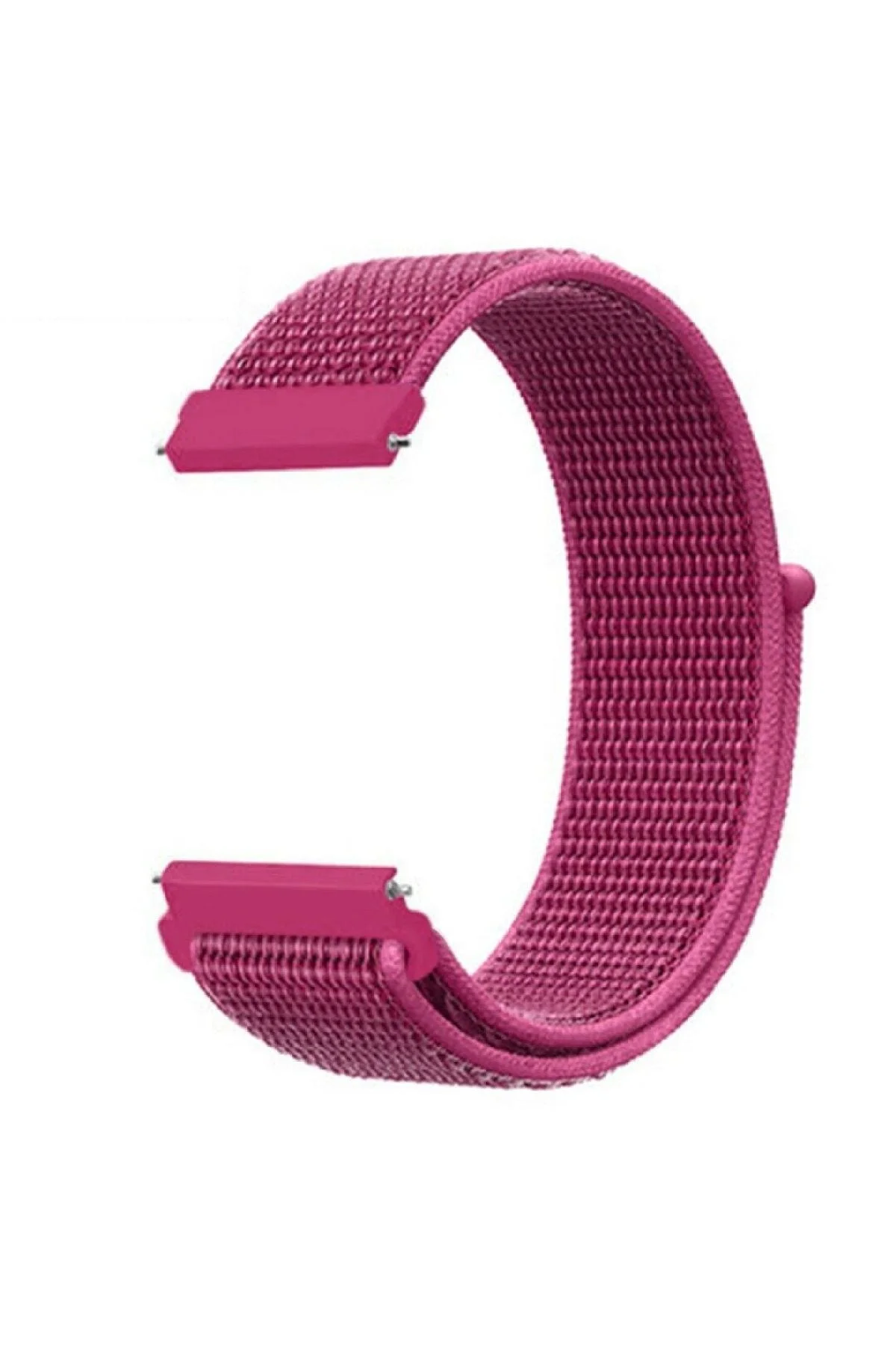 Samsung Galaxy Watch 4 44 Mm R870 Uyumlu Için Dokuma Kordon Dragonfruit