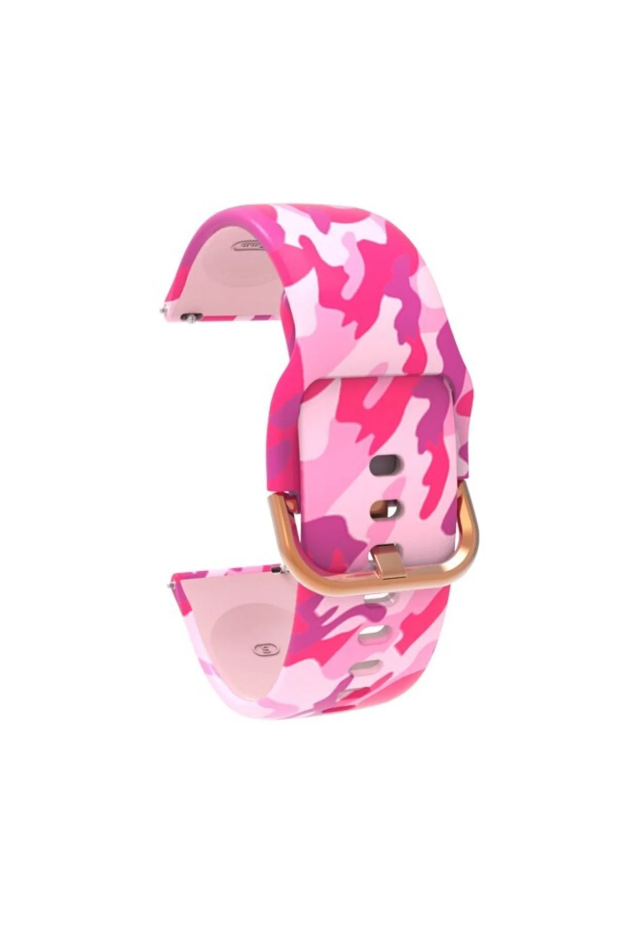 Haylou Ls05 Için Desenli Silikon Kordon Pembe Kamuflaj