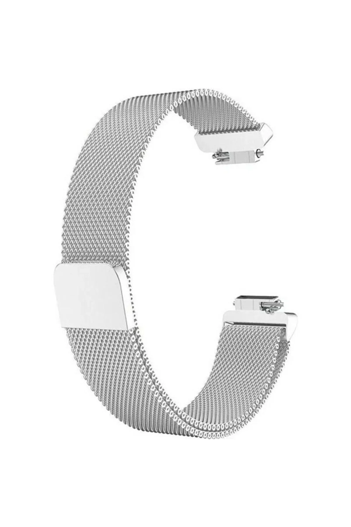 Fitbit Inspire - Inspire Hr Uyumlu Metal Milanese Kordon Gümüş