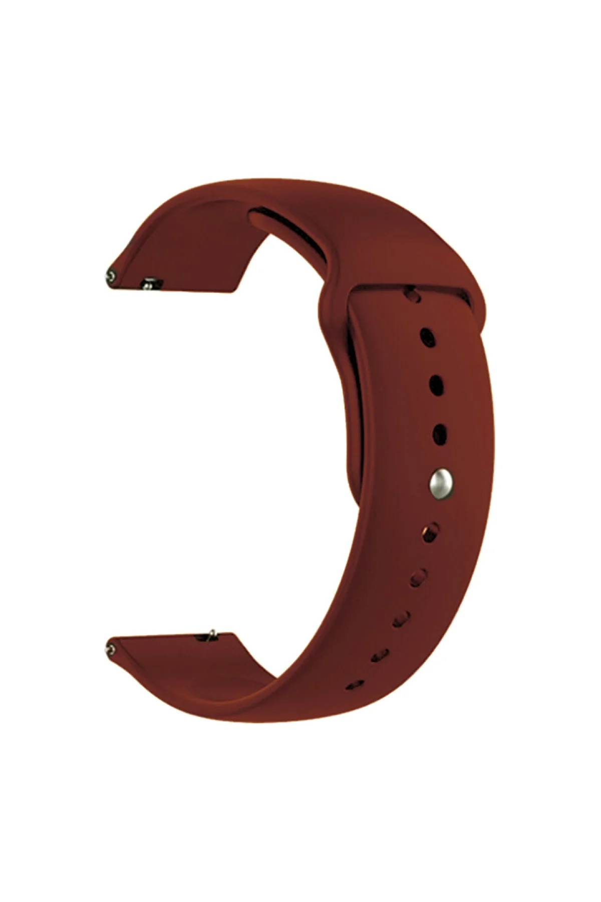 Samsung Galaxy Watch 4 44 Mm R870 Için Spor Silikon Kordon Bordo