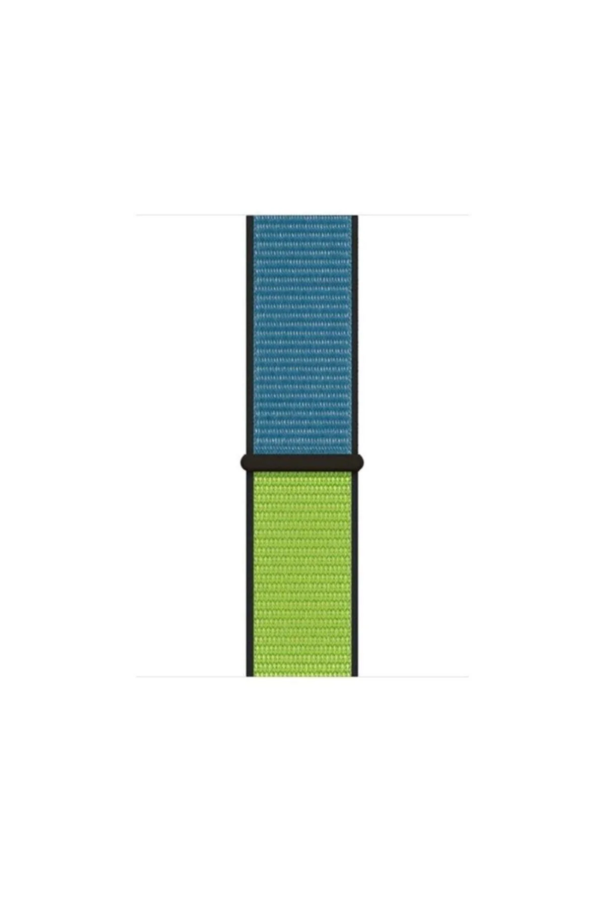 Apple Watch Series 6 Ile Uyumlu 44 Mm Dokuma Kordon Kayış Blue/green(mavi/yeşil)