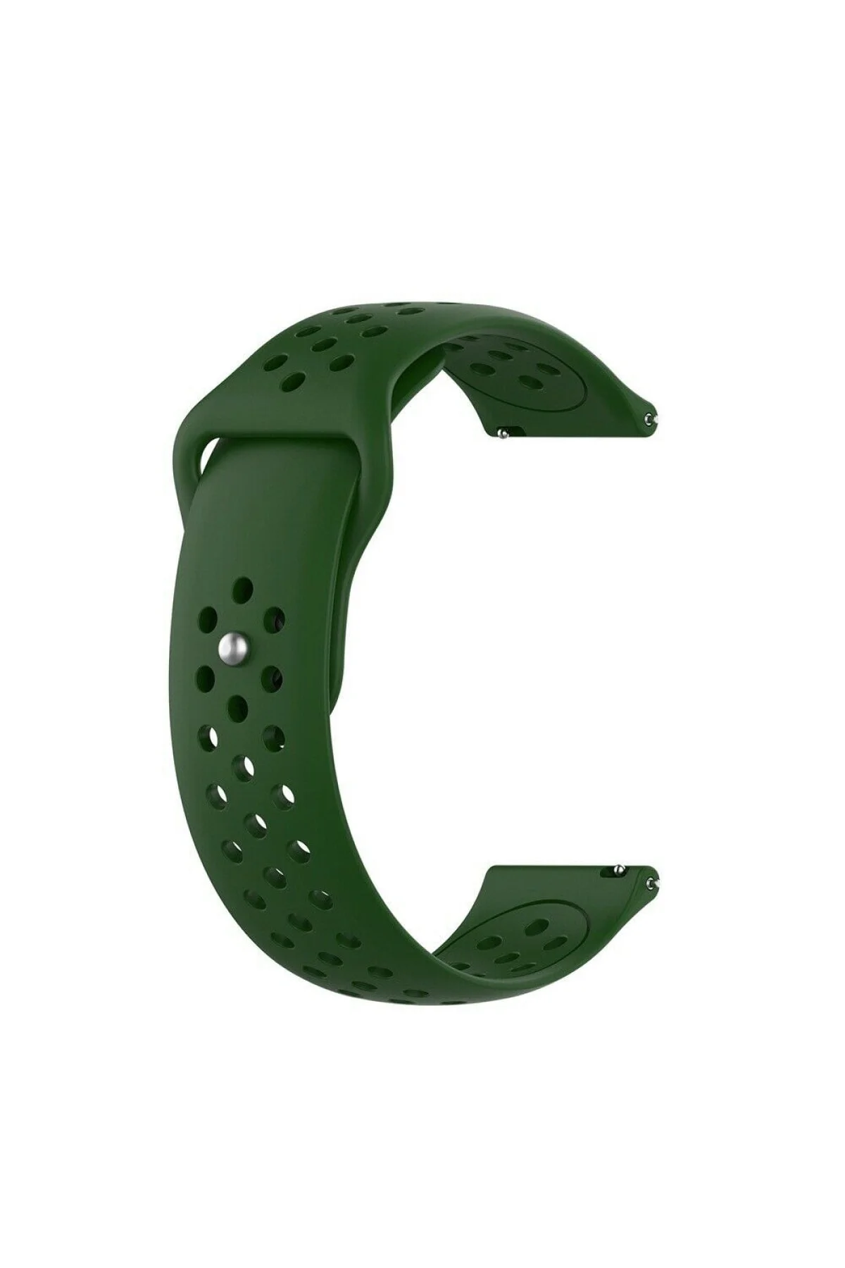 Samsung Galaxy Watch 4 Classic 46 Mm R890 Için Delikli Pimli Kordon Yeşil