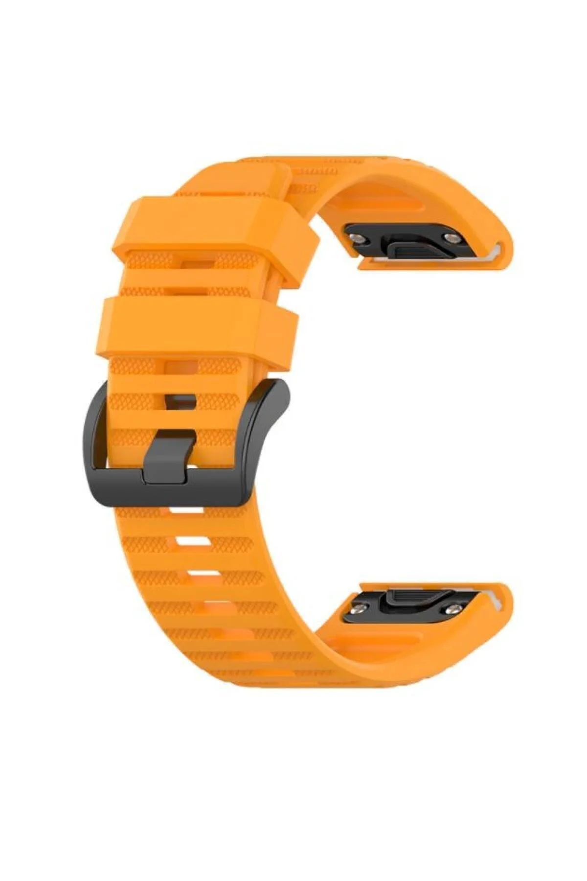 Garmin Forerunnner 935 - 945 Uyumlu Için Quick Fit Özellikli Silikon Kordon Kayış Turuncu