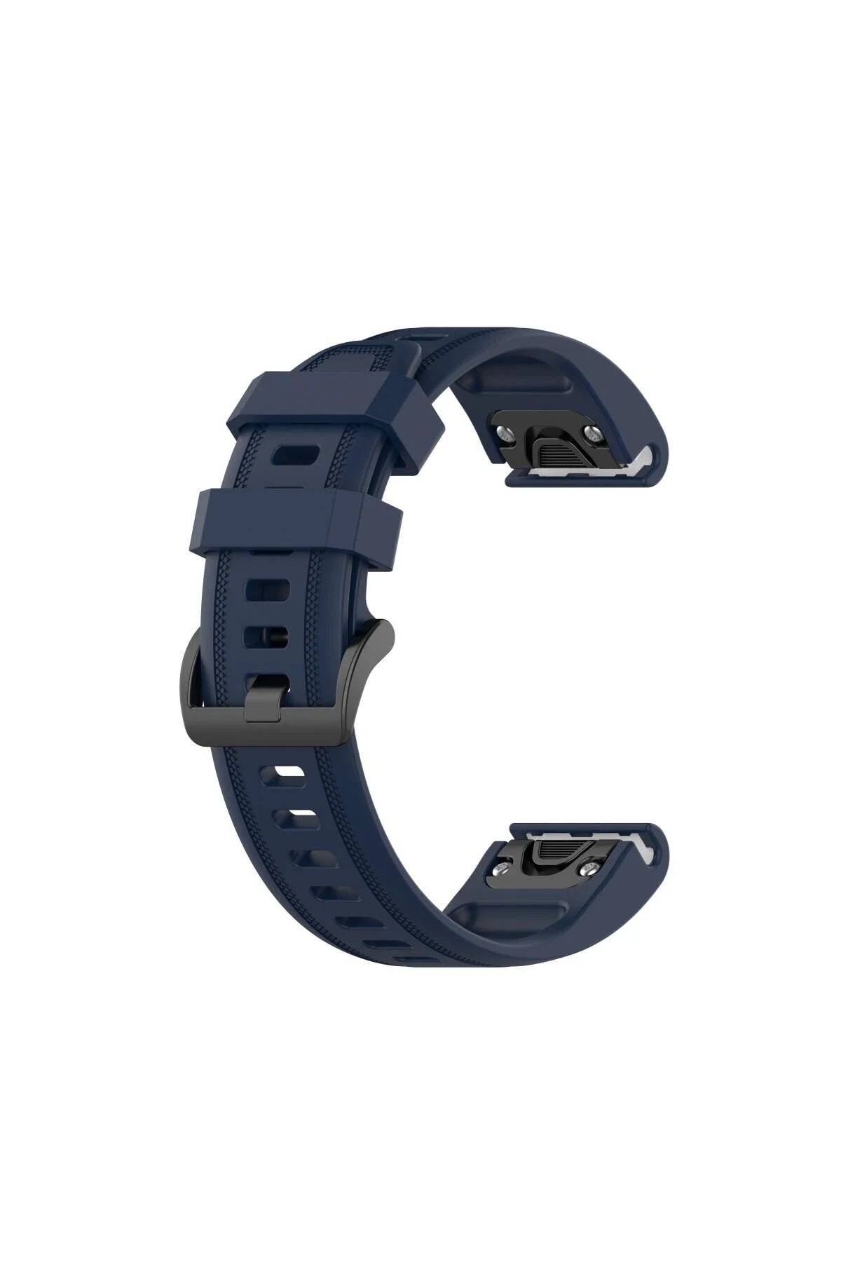 Garmin Fenix 5s - 5s Plus Için Quick Fit Özellikli Silikon Kordon Kayış Lacivert