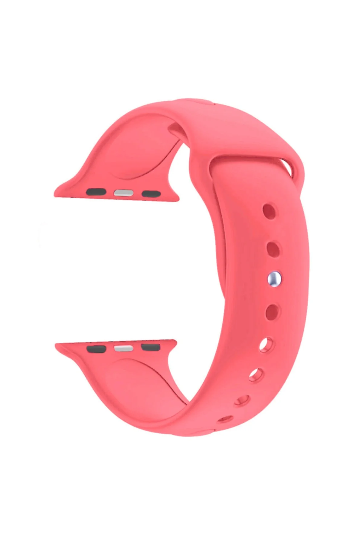 Apple Watch Seri 4 5 6 Için 44 Mm Uyumlu Small Beden(s/m Size) Silikon Kordon(54 Renk) Clementine