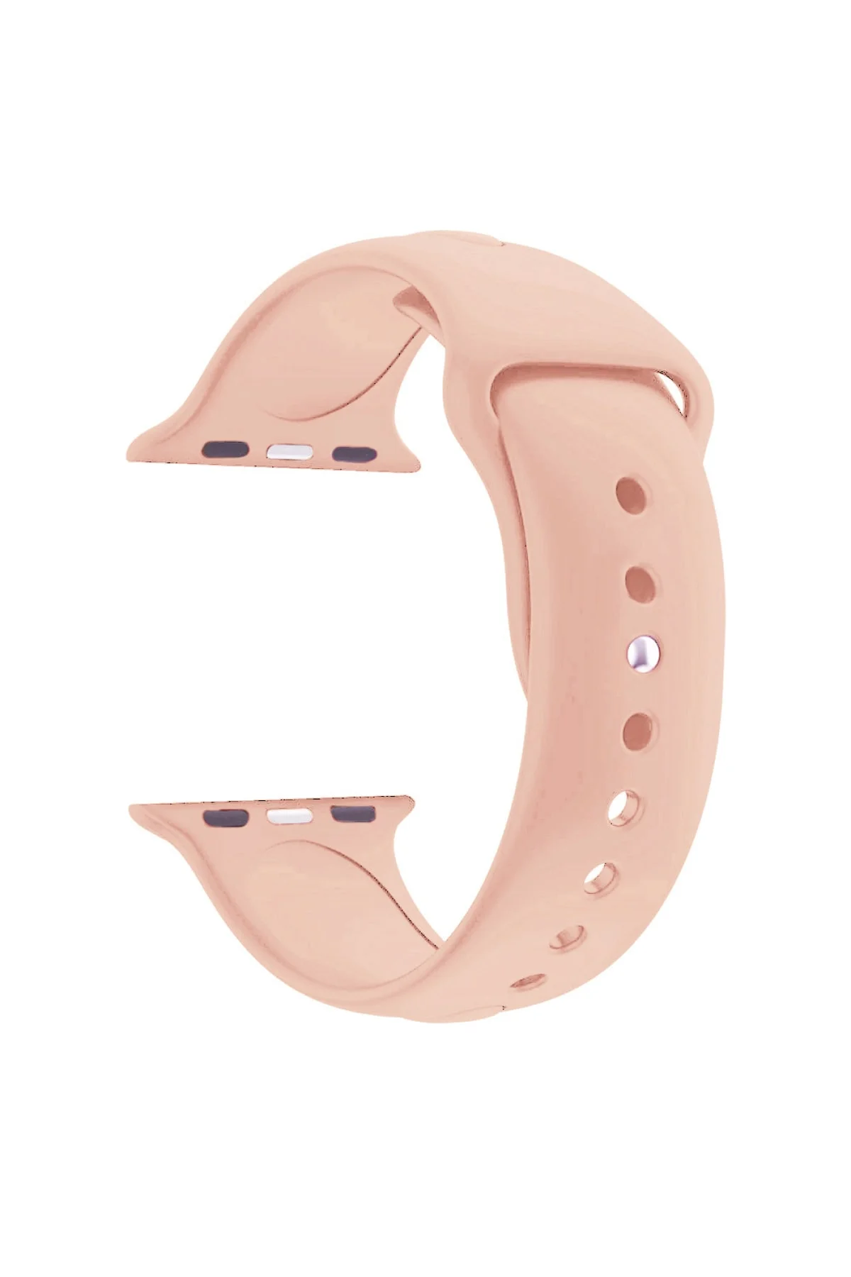 Apple Watch Se Için 44 Mm Small Beden(s/m Size) Silikon Kordon(54 Renk) Kum Rengi