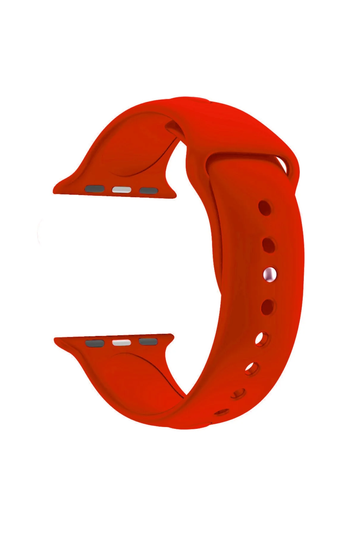 Apple Watch Se Için 44 Mm Small Beden(s/m Size) Silikon Kordon(54 Renk) Kırmızı