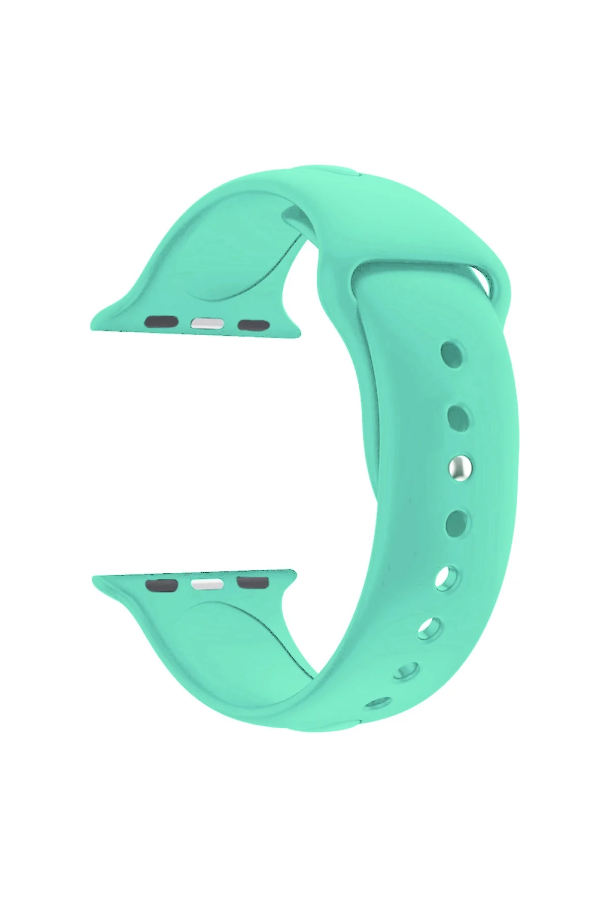 Apple Watch Seri 4 5 6 Için 44 Mm Small Beden(s/m Size) Silikon Kordon Deniz Yeşili