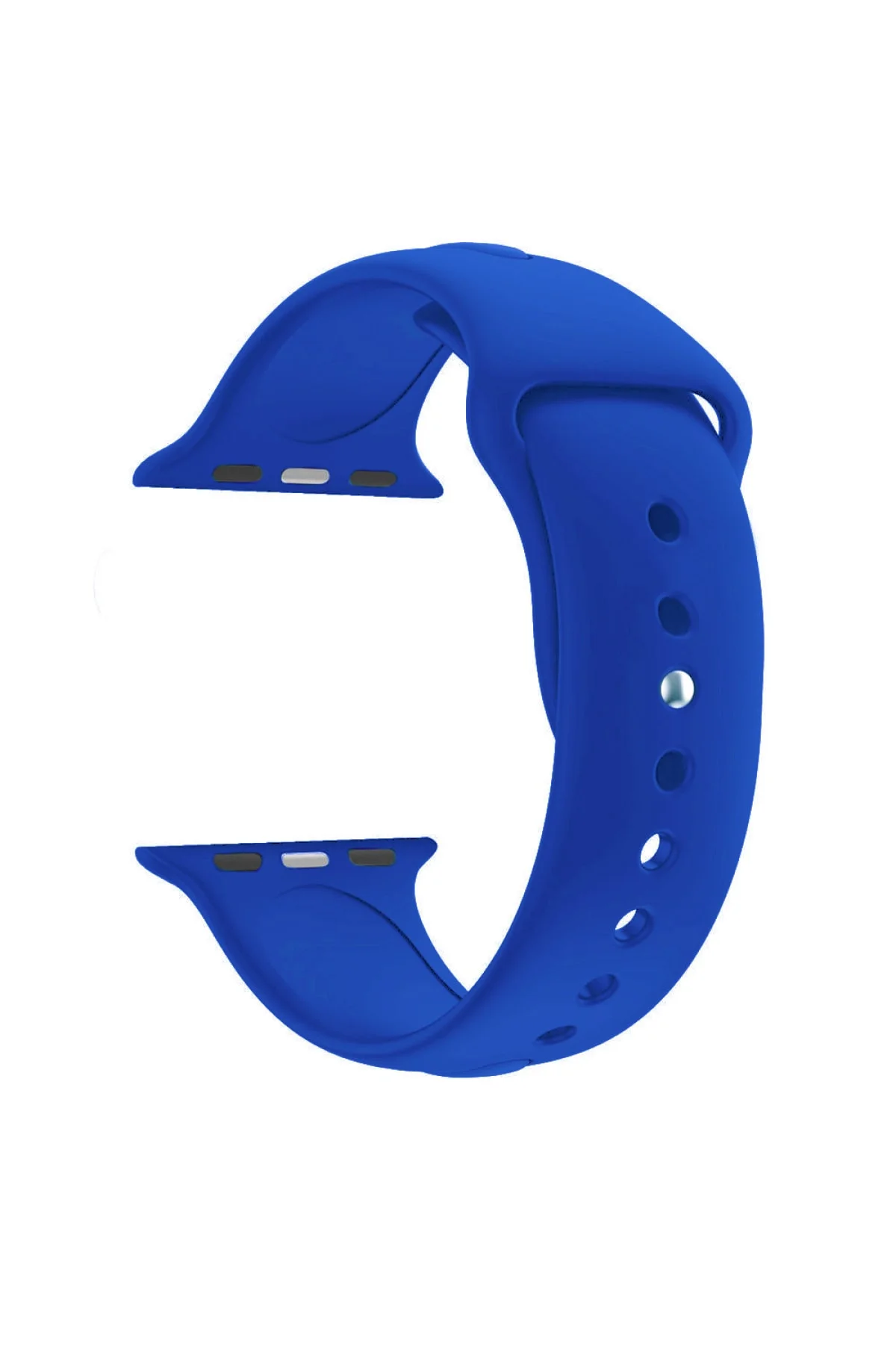 Apple Watch Seri 1 2 3 Için 42 Mm Small Beden(s/m Size) Silikon Kordon(54 Renk) Koyu Mavi
