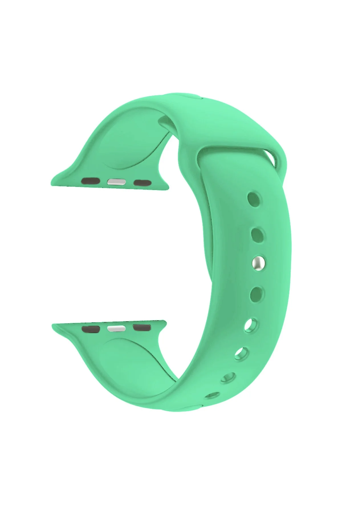 Apple Watch Seri 1 2 3 Için 42 Mm Small Beden(s/m Size) Silikon Kordon Marine Green