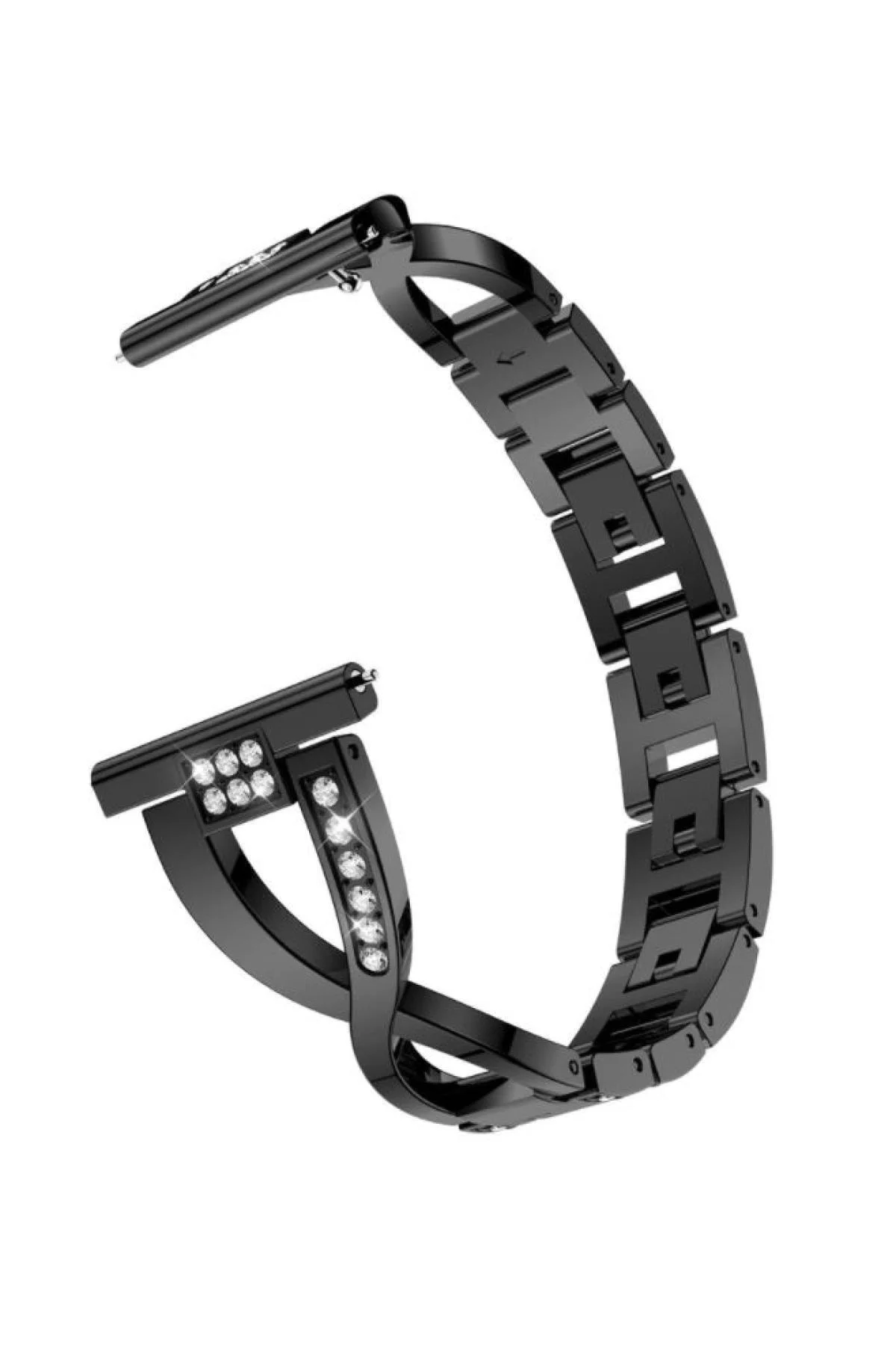 Garmin Forerunner 645 - 645 Music Için Pırlanta Görünümlü Fantezi Bileklik Siyah