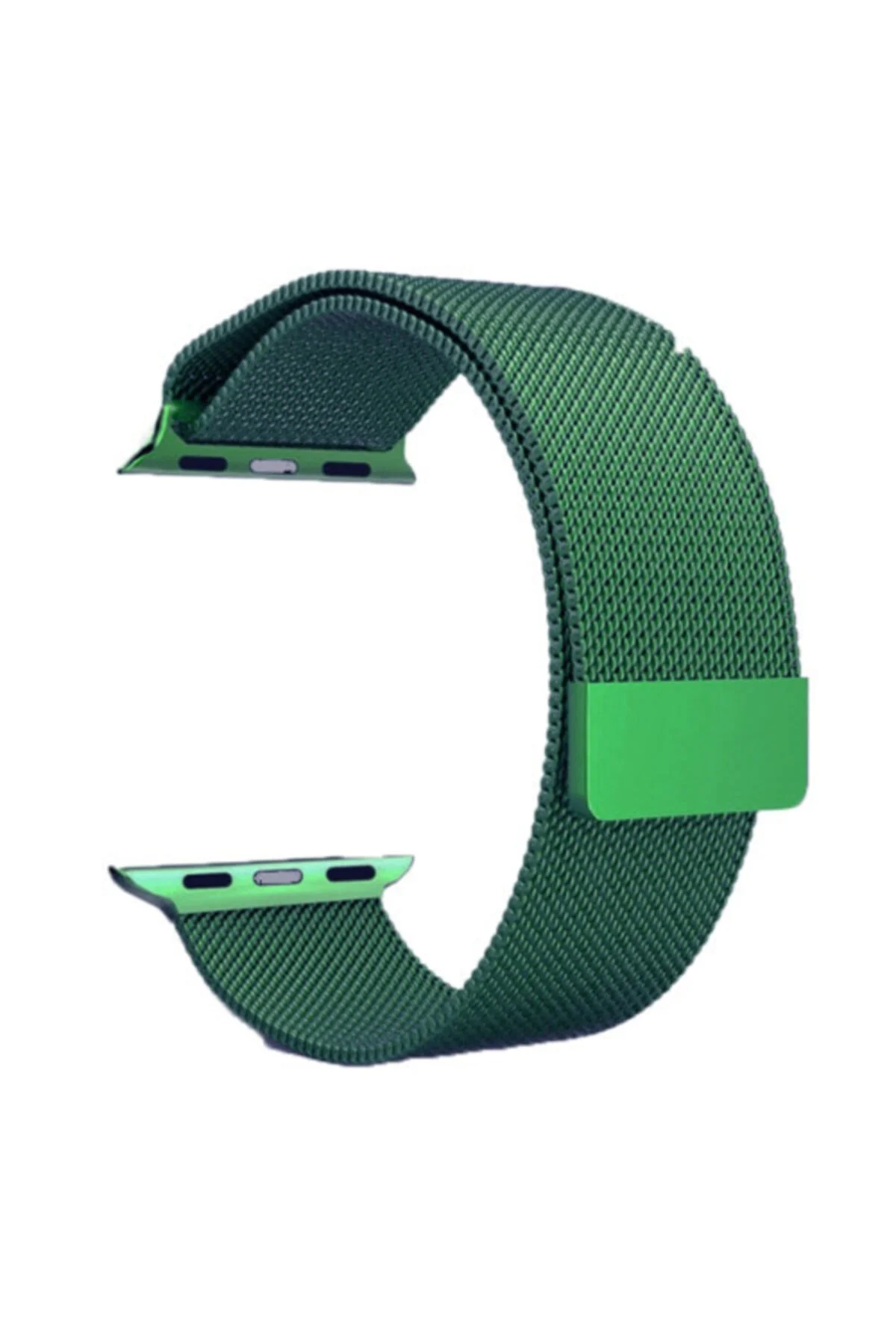 Apple Watch Seri 1 2 3 42 Mm Için Metal Milanese Kordon Yeşil