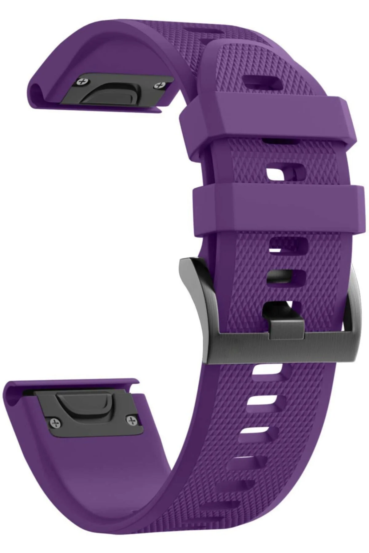 Garmin Descent Mk2 İçin Quickfit Özellikli Mor Silikon Kordon