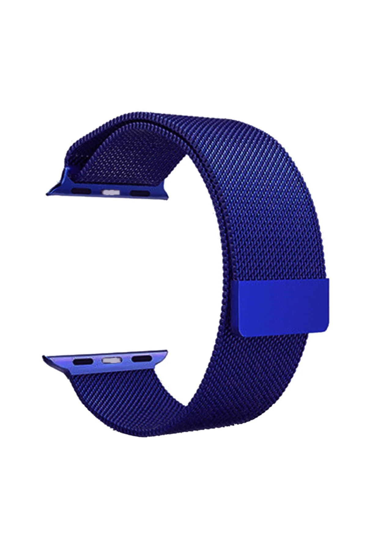 Apple Watch Için 42-44 Mm Metal Milanese Mıknatıslı Kordon Lacivert