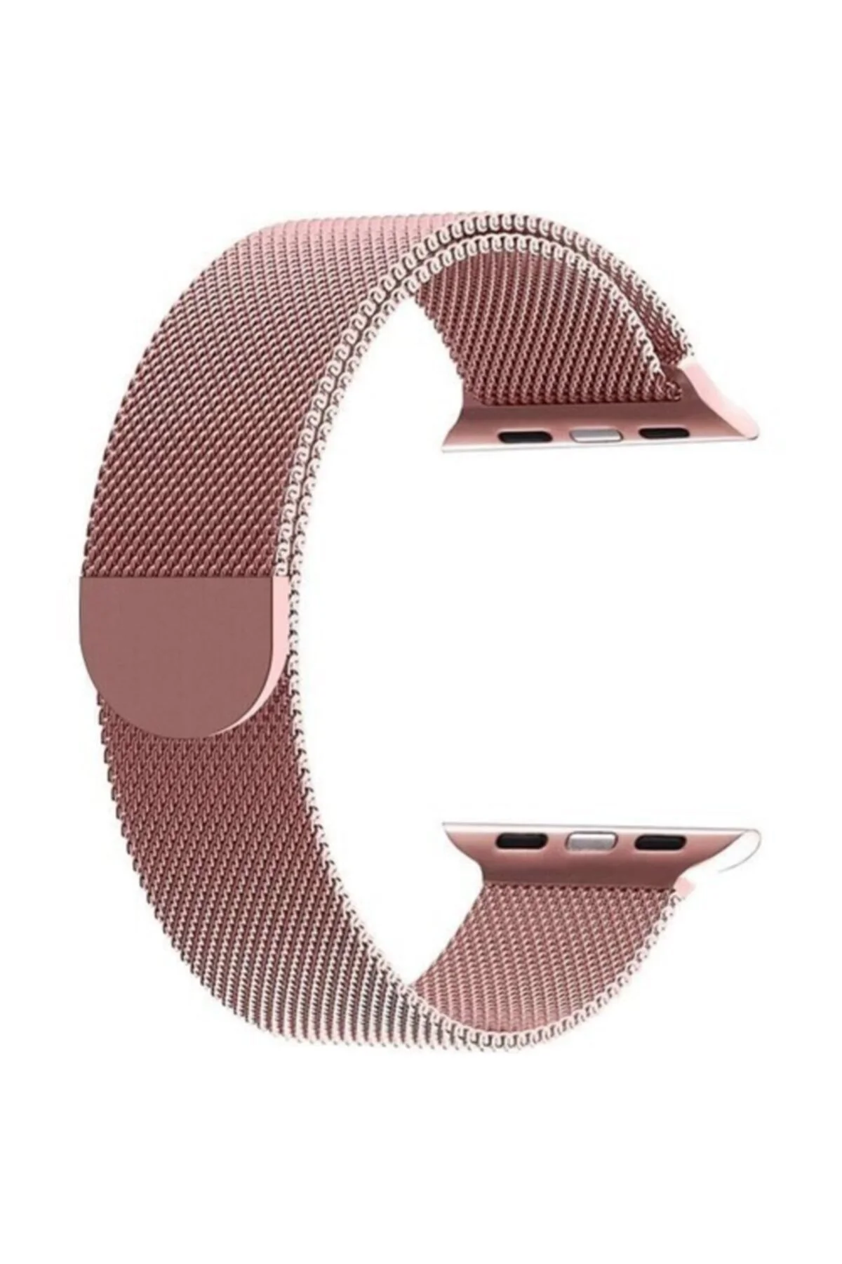 Apple Watch Seri 4 5 6 40 Mm Için Metal Milanese Kordon Rose