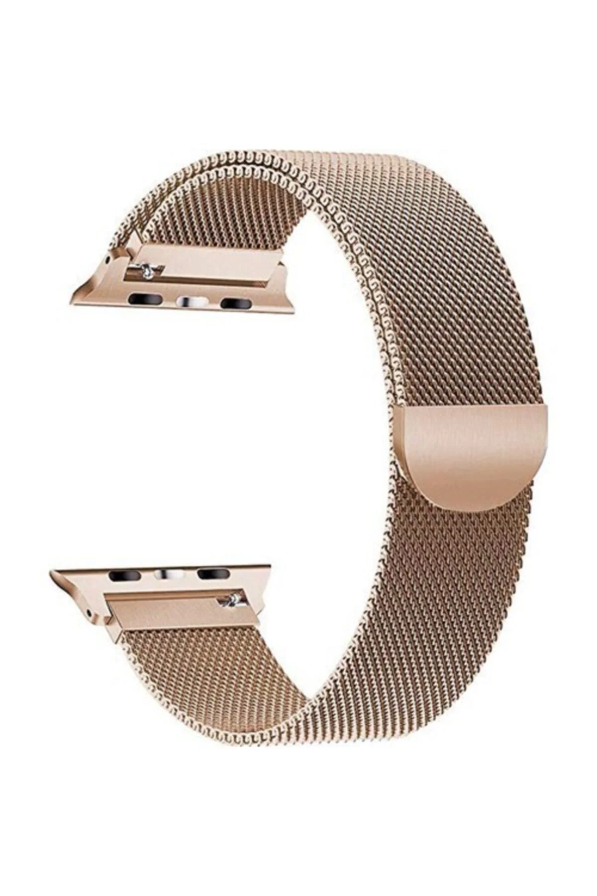 Apple Watch Seri 4 5 6 40 Mm Için Metal Milanese Kordon Vintage Gold