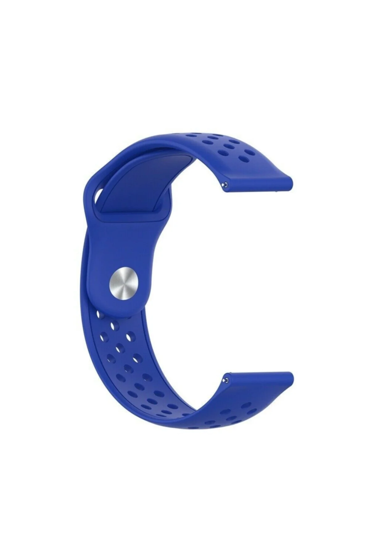 Mavi Amazfit Health Watch İçin Uyumlu Delikli Silikon Kordon