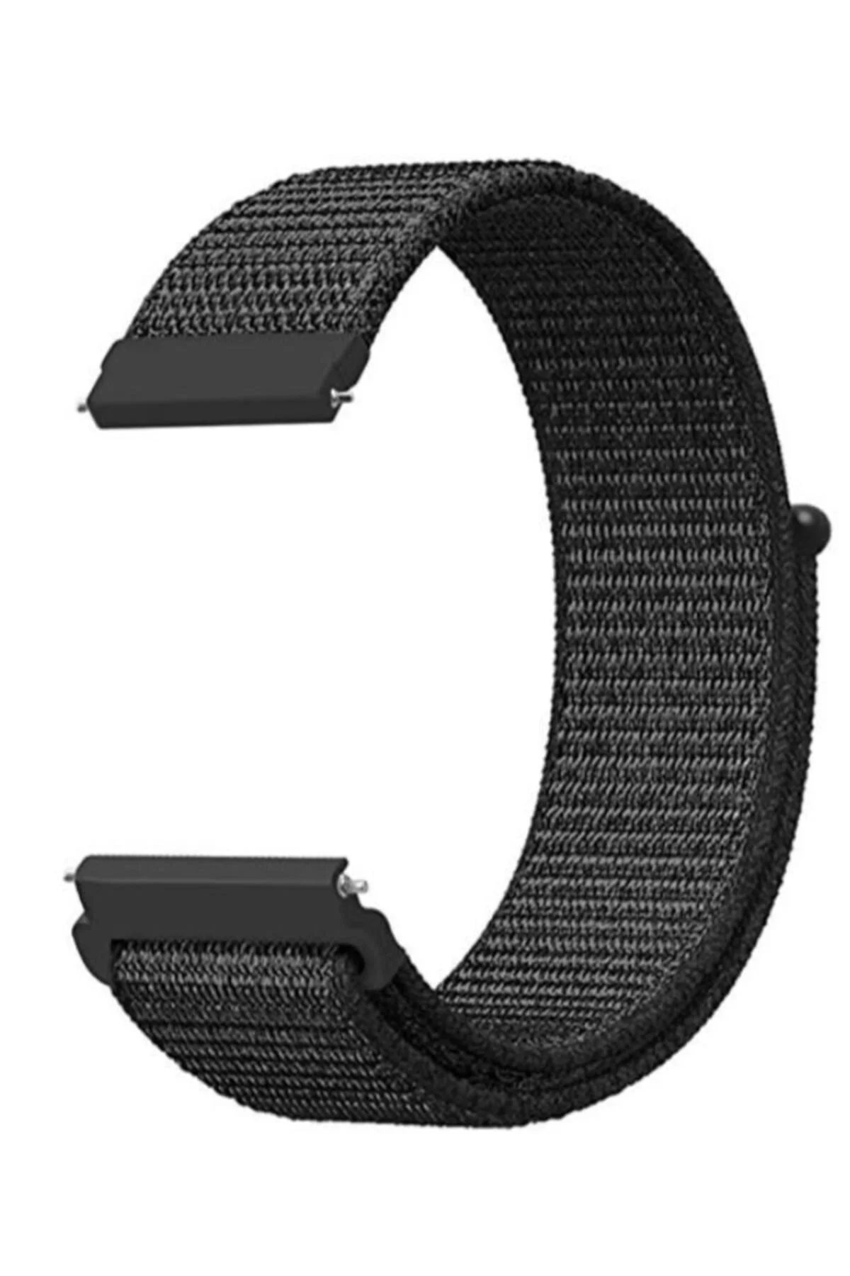 Samsung Gear Sport (SM-R600) Için Dokuma Kordon Siyah (DARK BLACK)