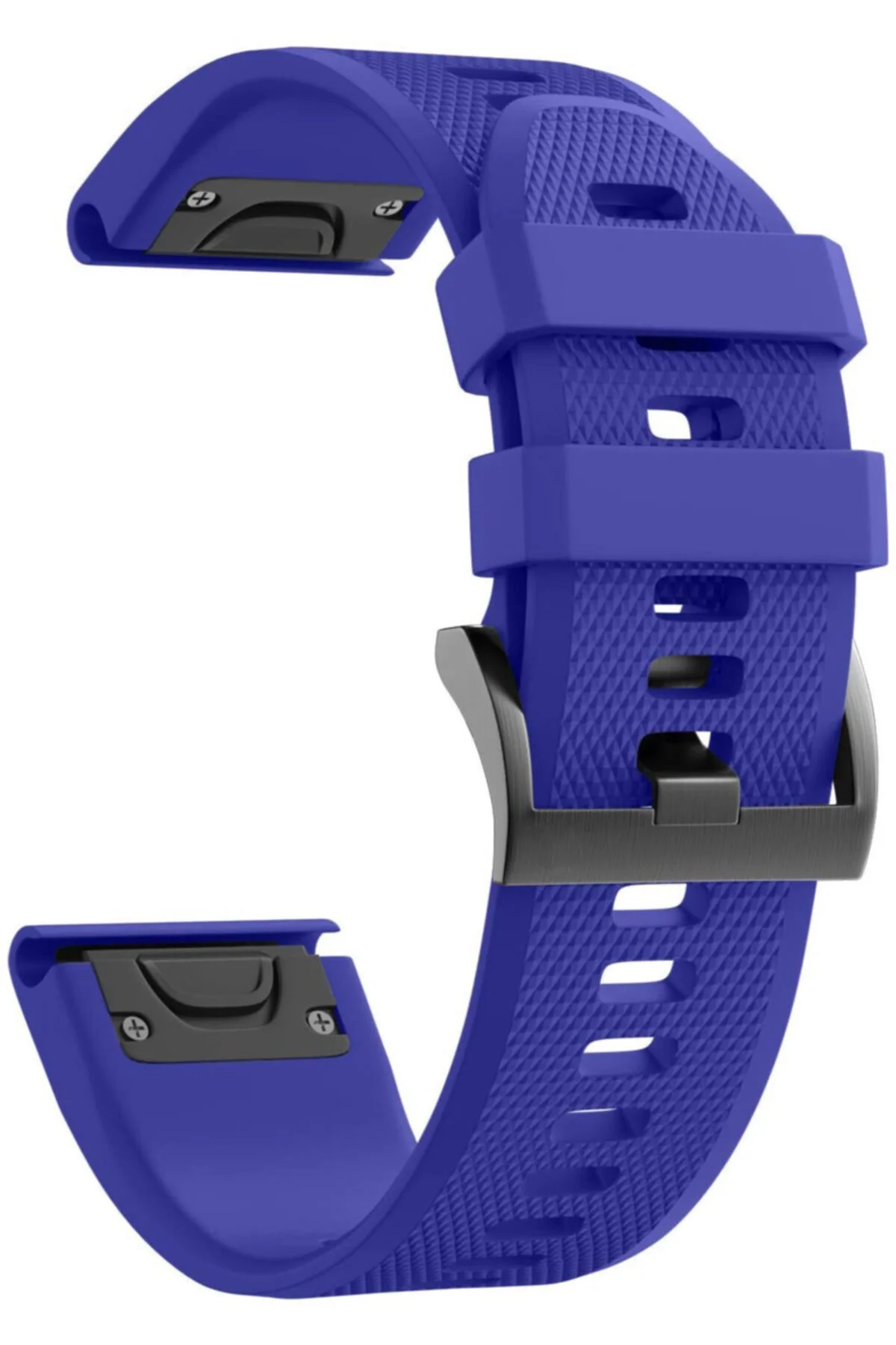 Fenix 3 Hr Için Quick Fit Özellikli Silikon Kordon Royal Mavi