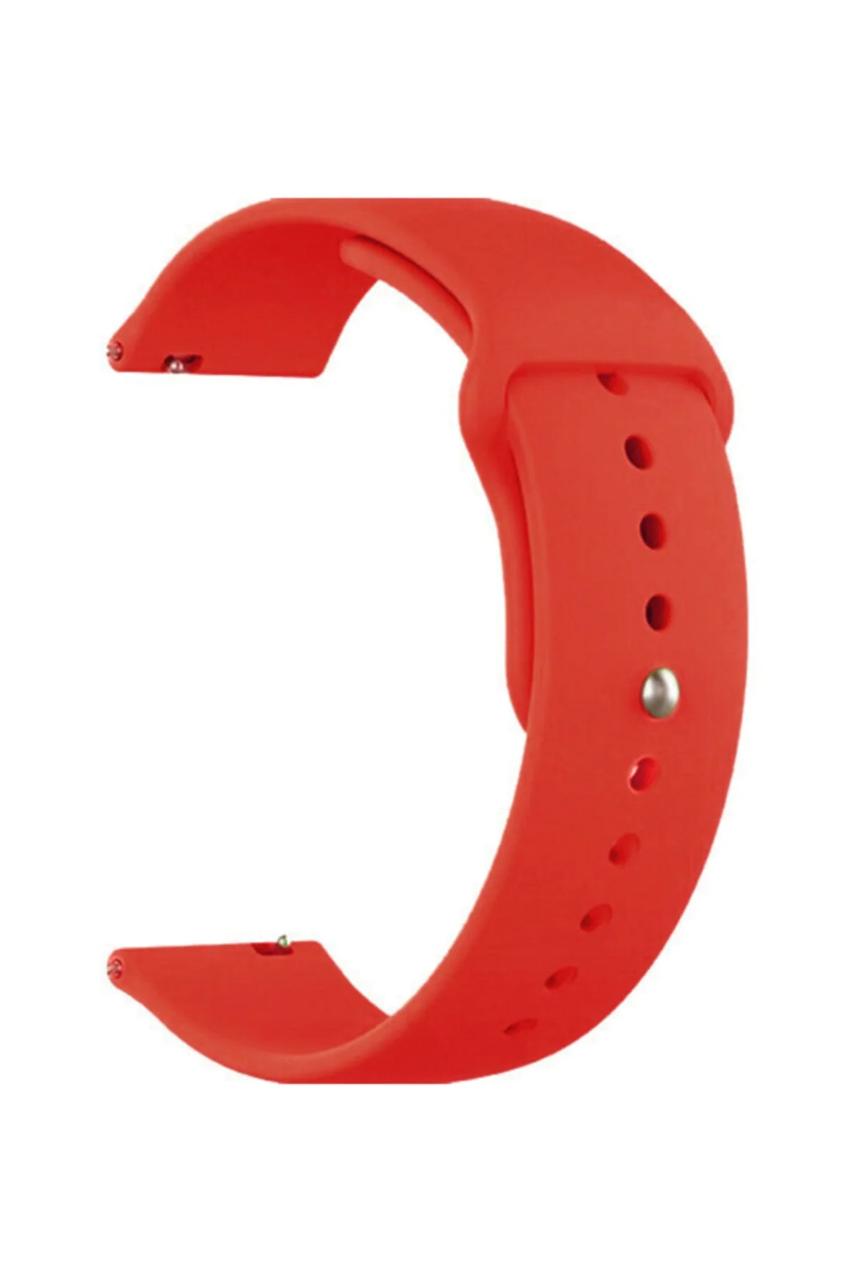 Amazfit Gtr 47 Mm Lite Için Silikon Kordon Kayış Kırmızı